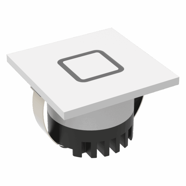 Aura 24V Square 3W LED TRIO IP20 White Steplight