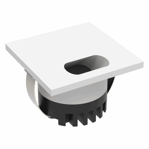 Aura 24V Square 3W LED TRIO IP20 White Steplight