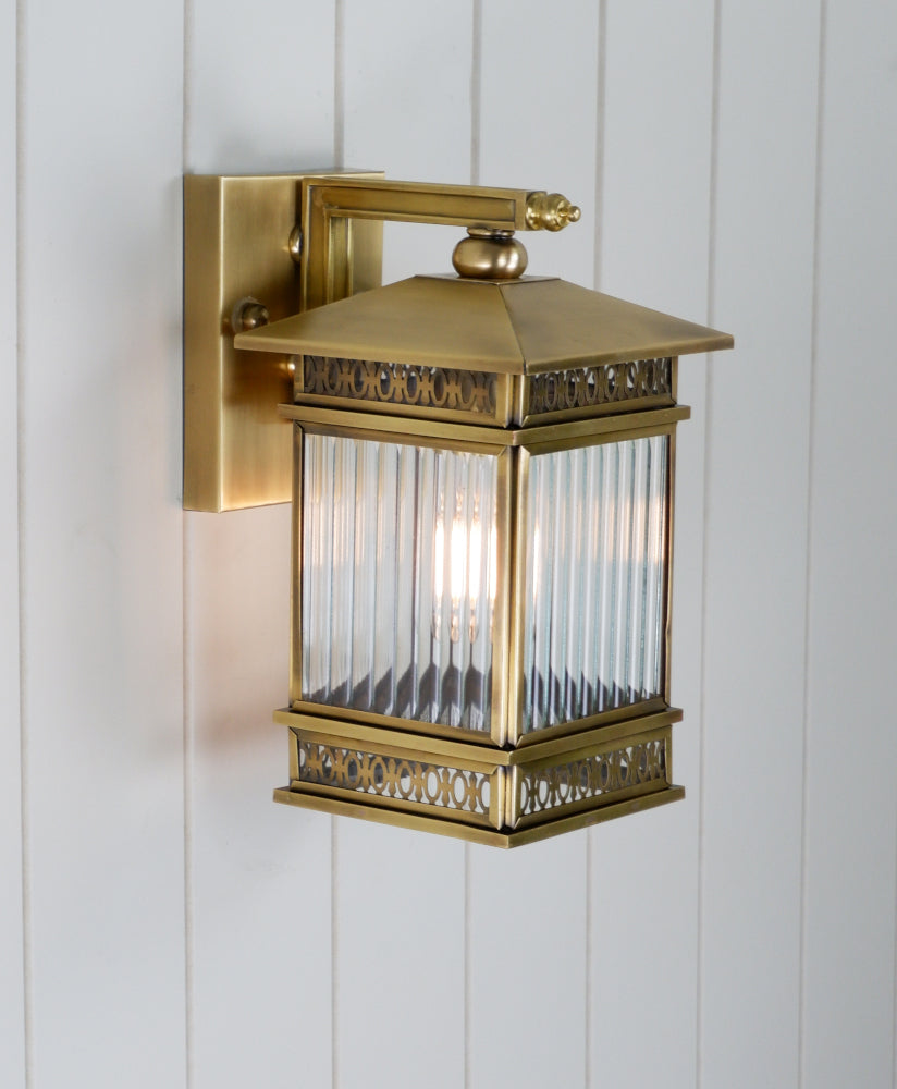 Avera 15 Solid Brass IP43 Exterior Wall Light