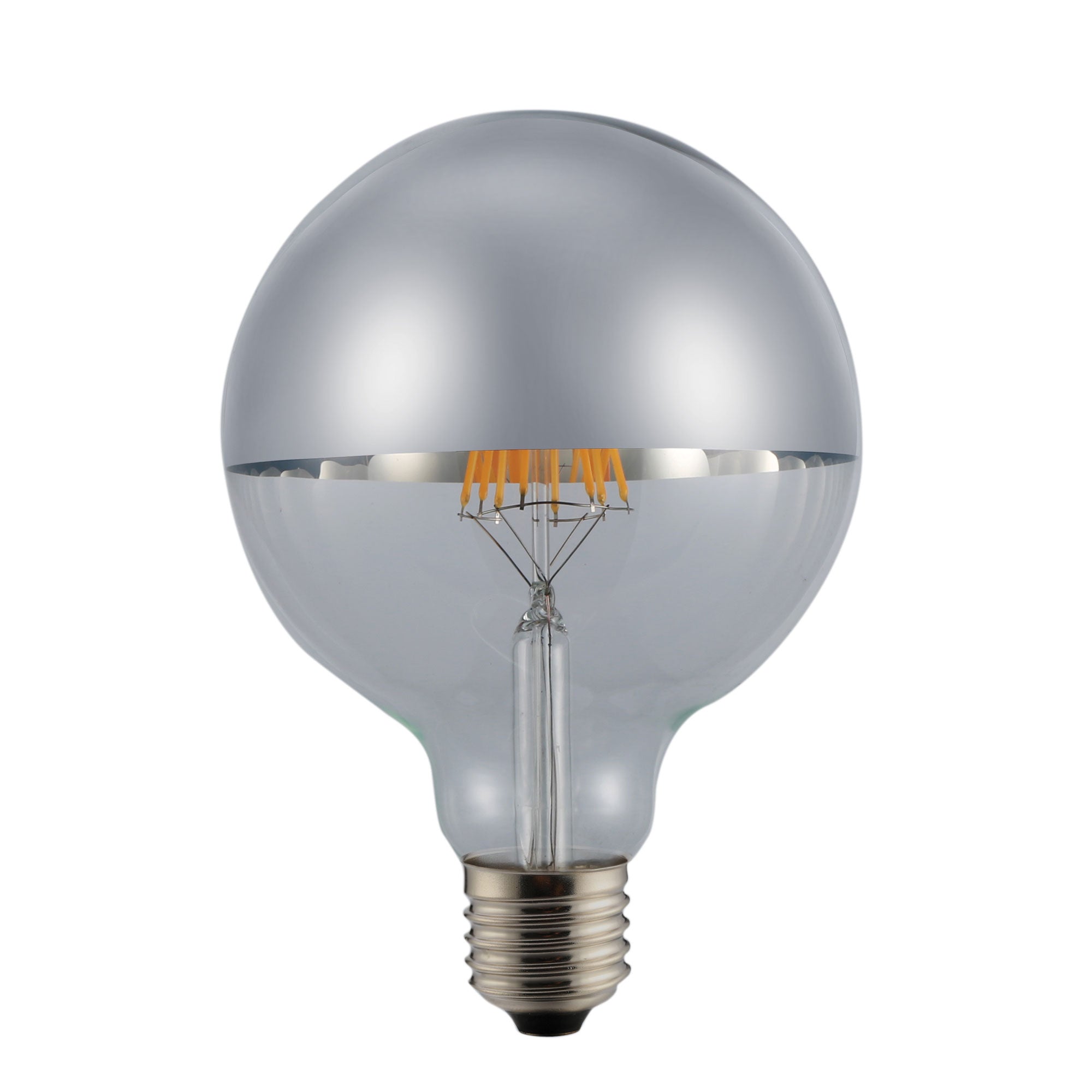 Crown Silver LED G95 6W / E27 / 2700K G95