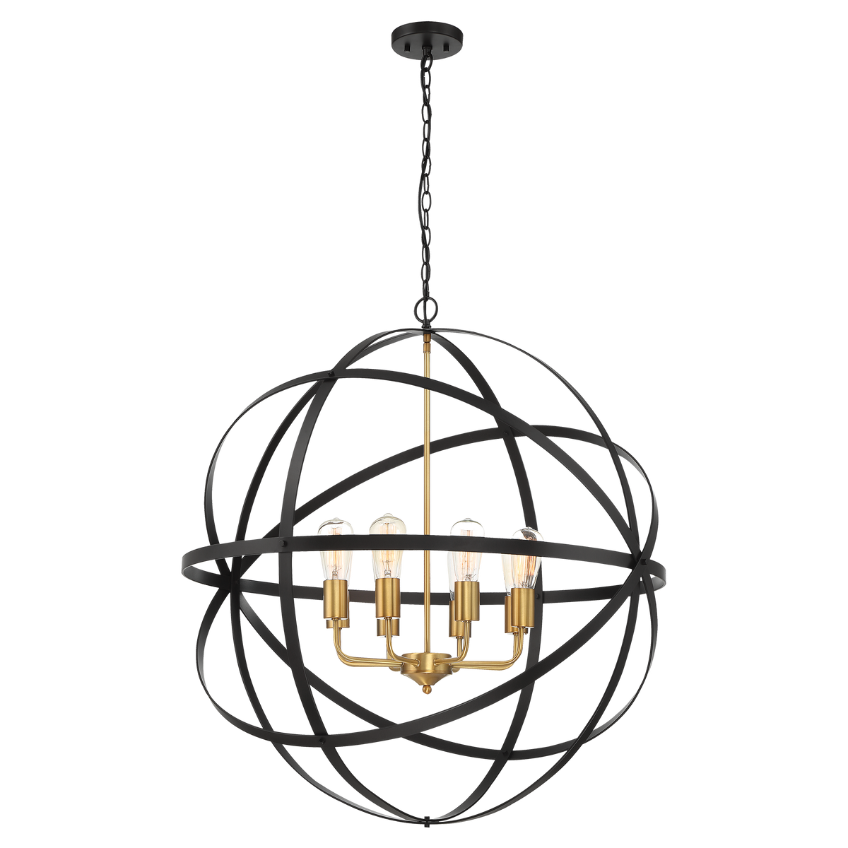 Apollo E27 Orb Pendant Bronze Gold