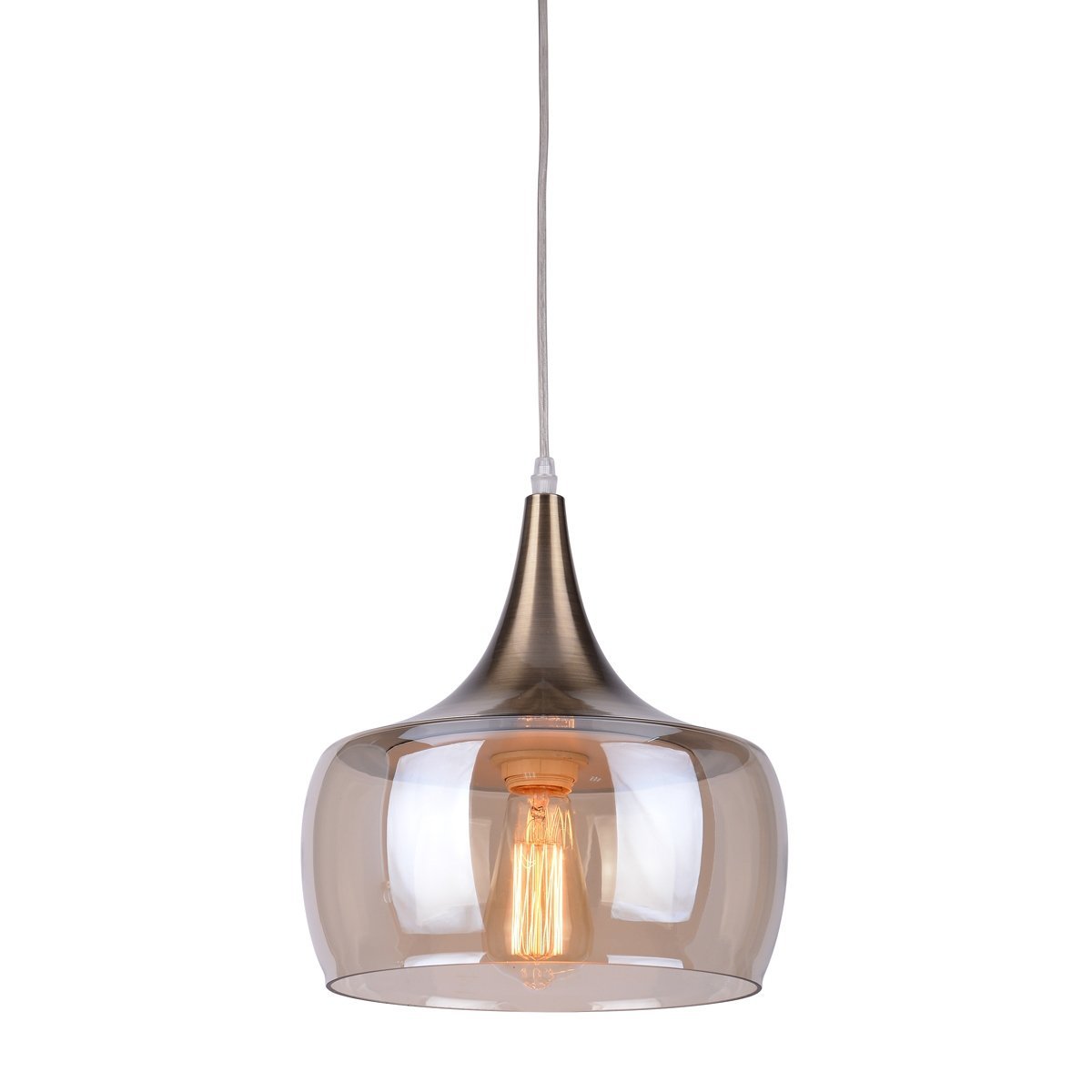 Asma Amber Glass Pendant Light