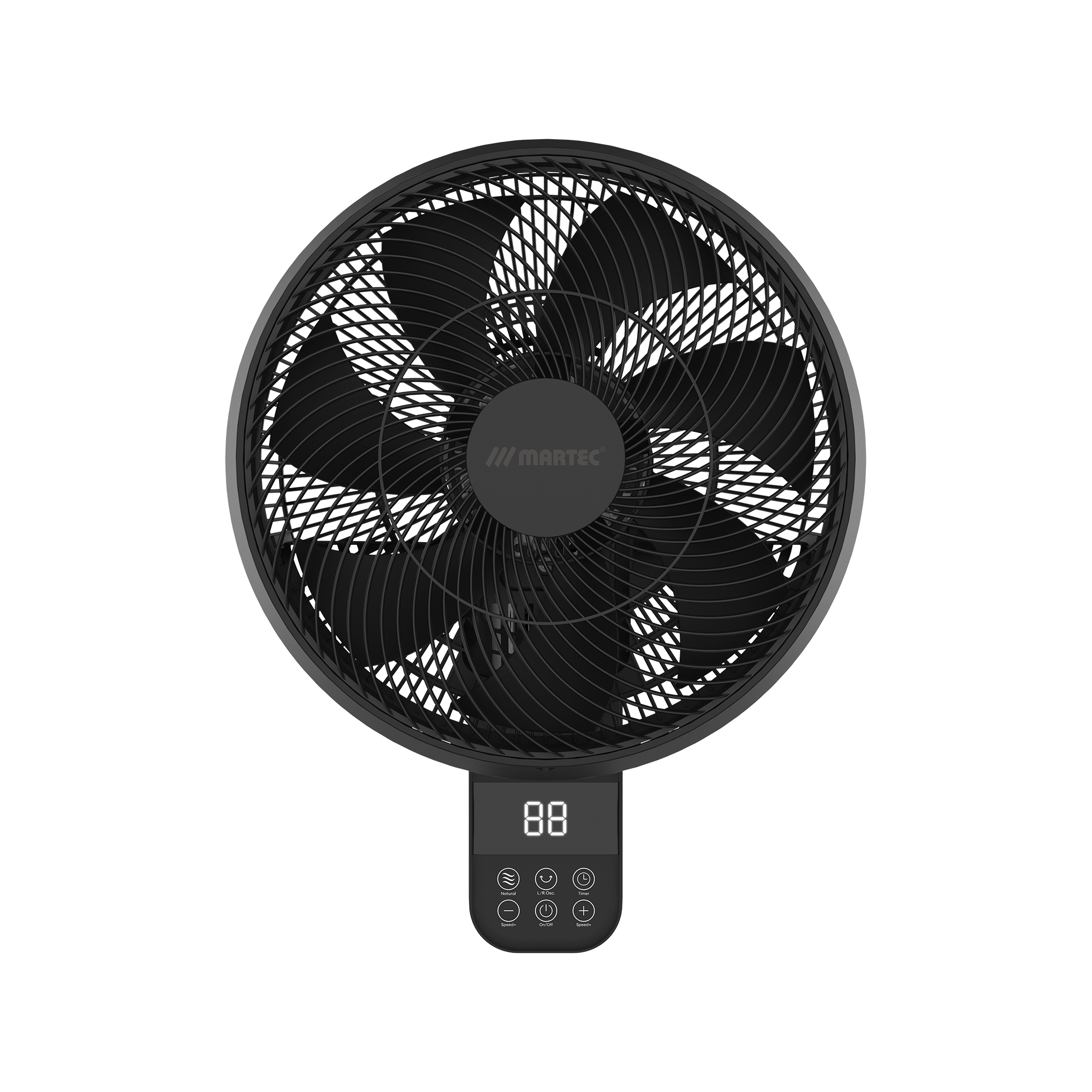 Avalon 350mm 14" 10 Speed Remote & WIFI 70W DC Wall Fan With 8hr Timer