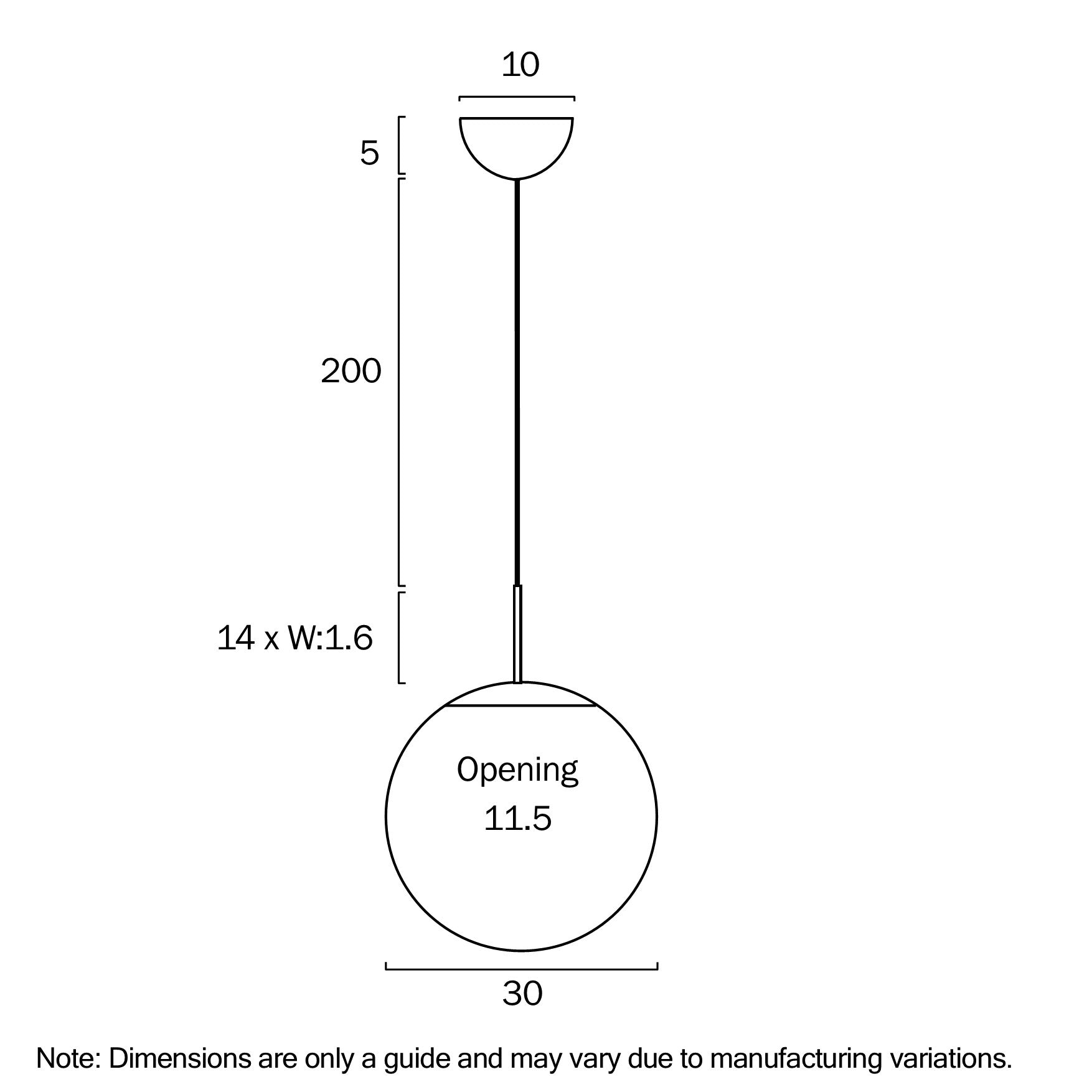 Bally 12 Antique Gold, Nickel or Black Pendant