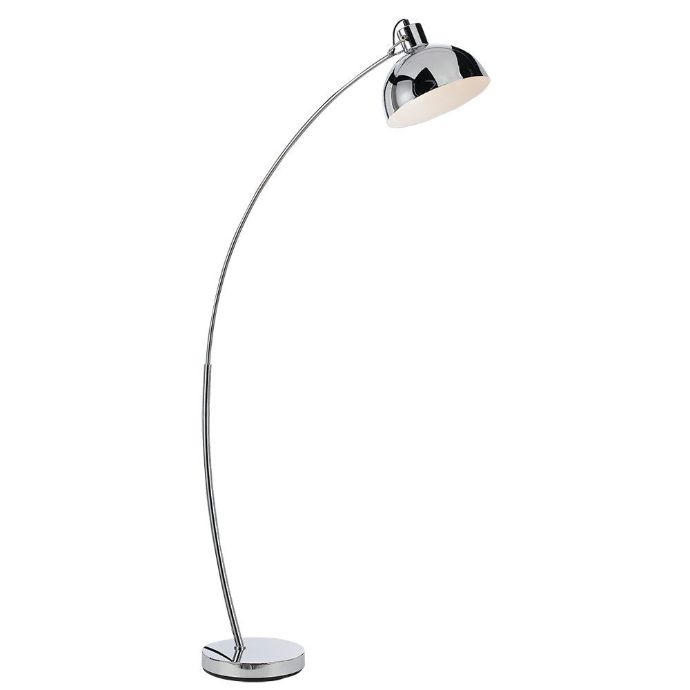 Beat Chrome or Black Floor Lamp