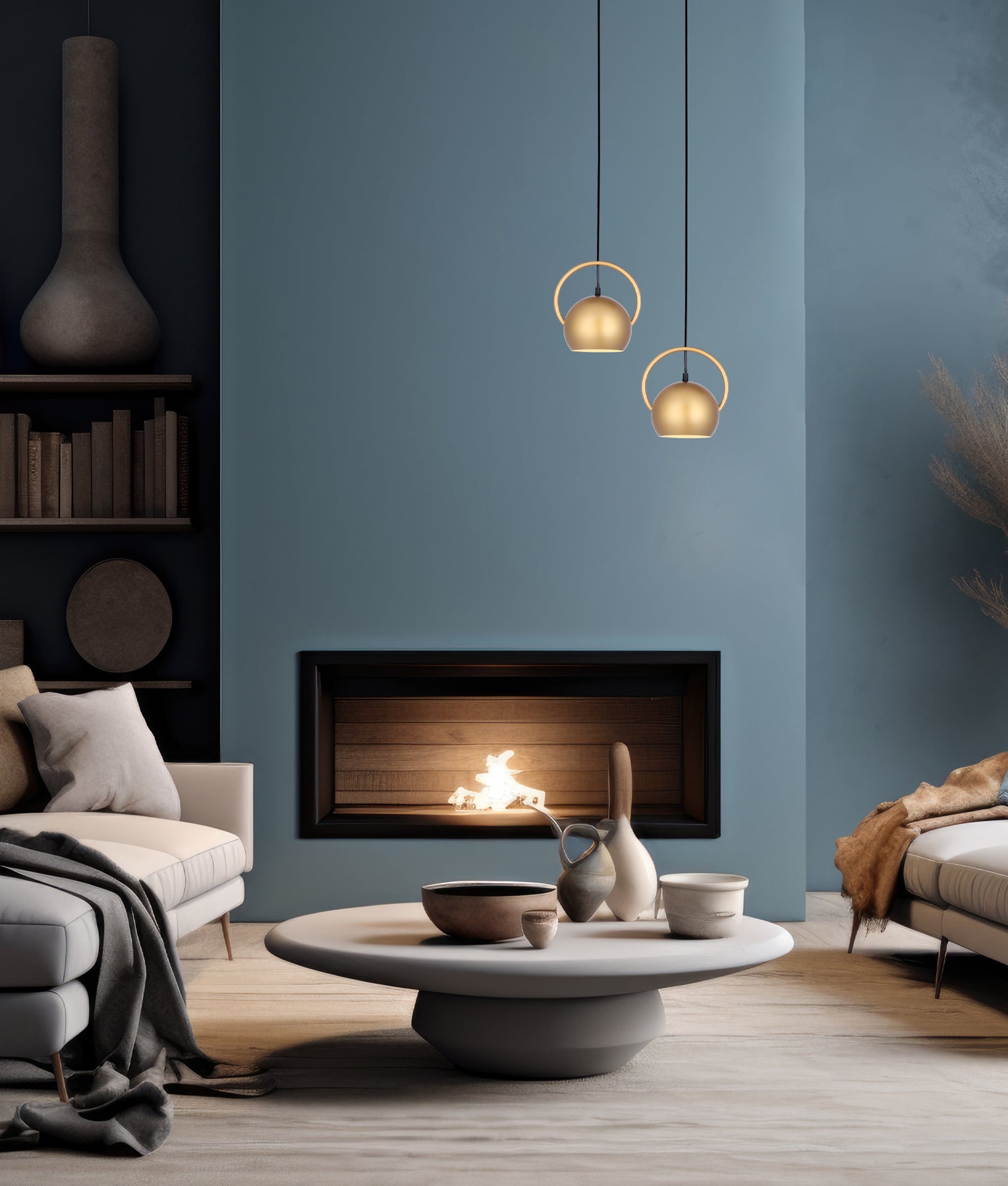 BELLA: Interior Small Dome Shape Pendant Lights