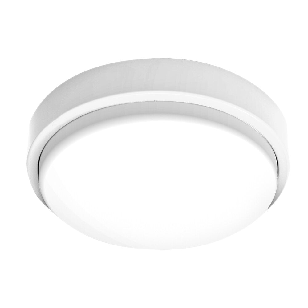 Benny LED Tri-Colour Oyster Sensor IP65 3/4/6K White