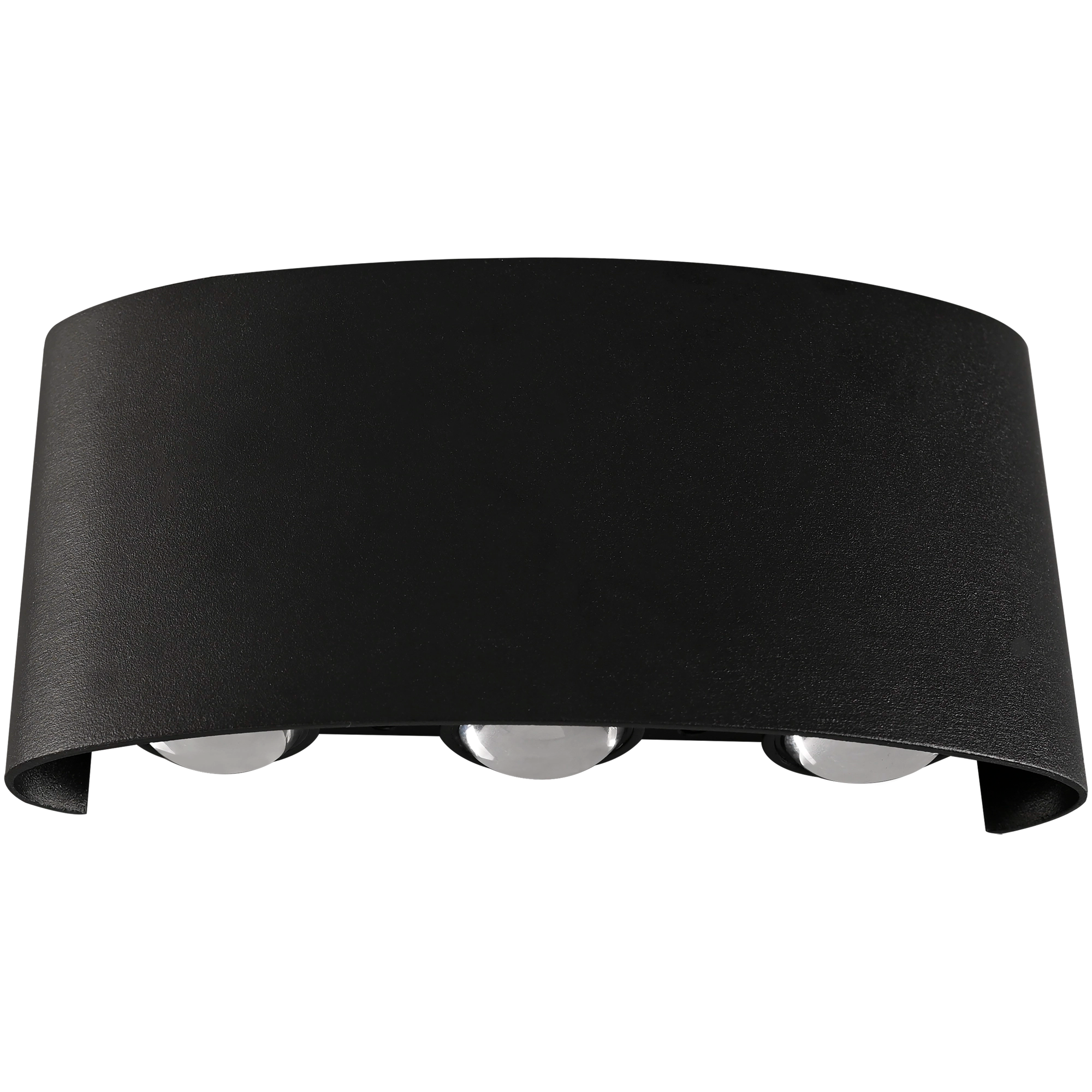 Bold Multi-beam Exterior Wall Light LED 6W TRI Colour Non-dimmable Black IP65