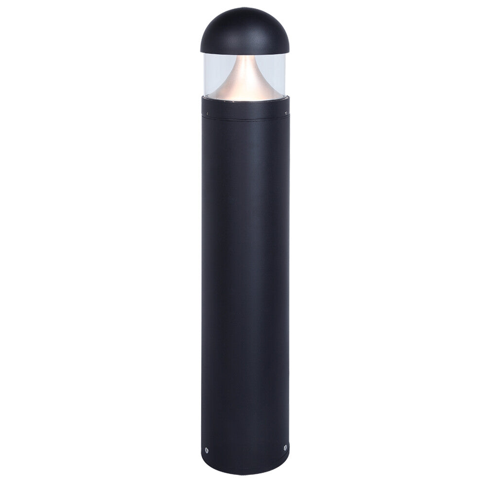 LED Bollard Domed 670mm High 10W 3/4/5K IP65 IK08 Black