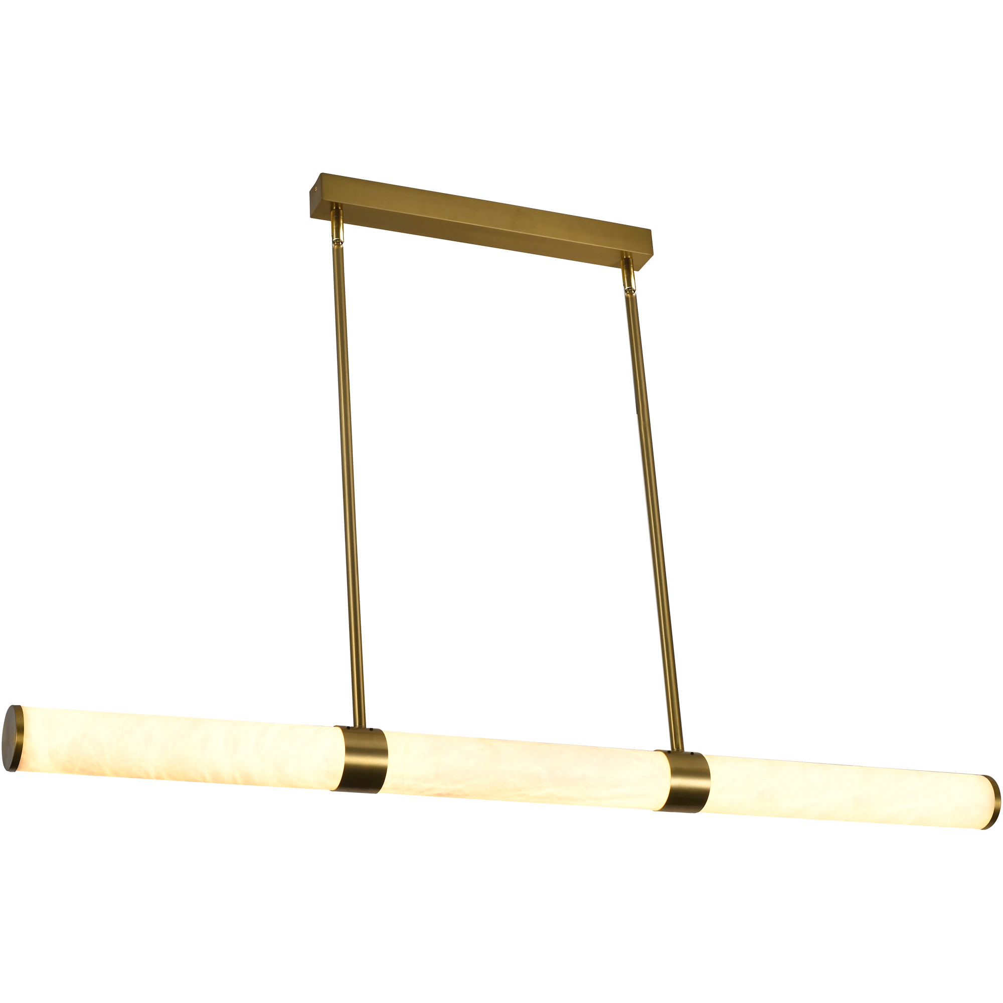 Bower Alabaster & Brass 36W 1232mm CCT LED Linear Pendant