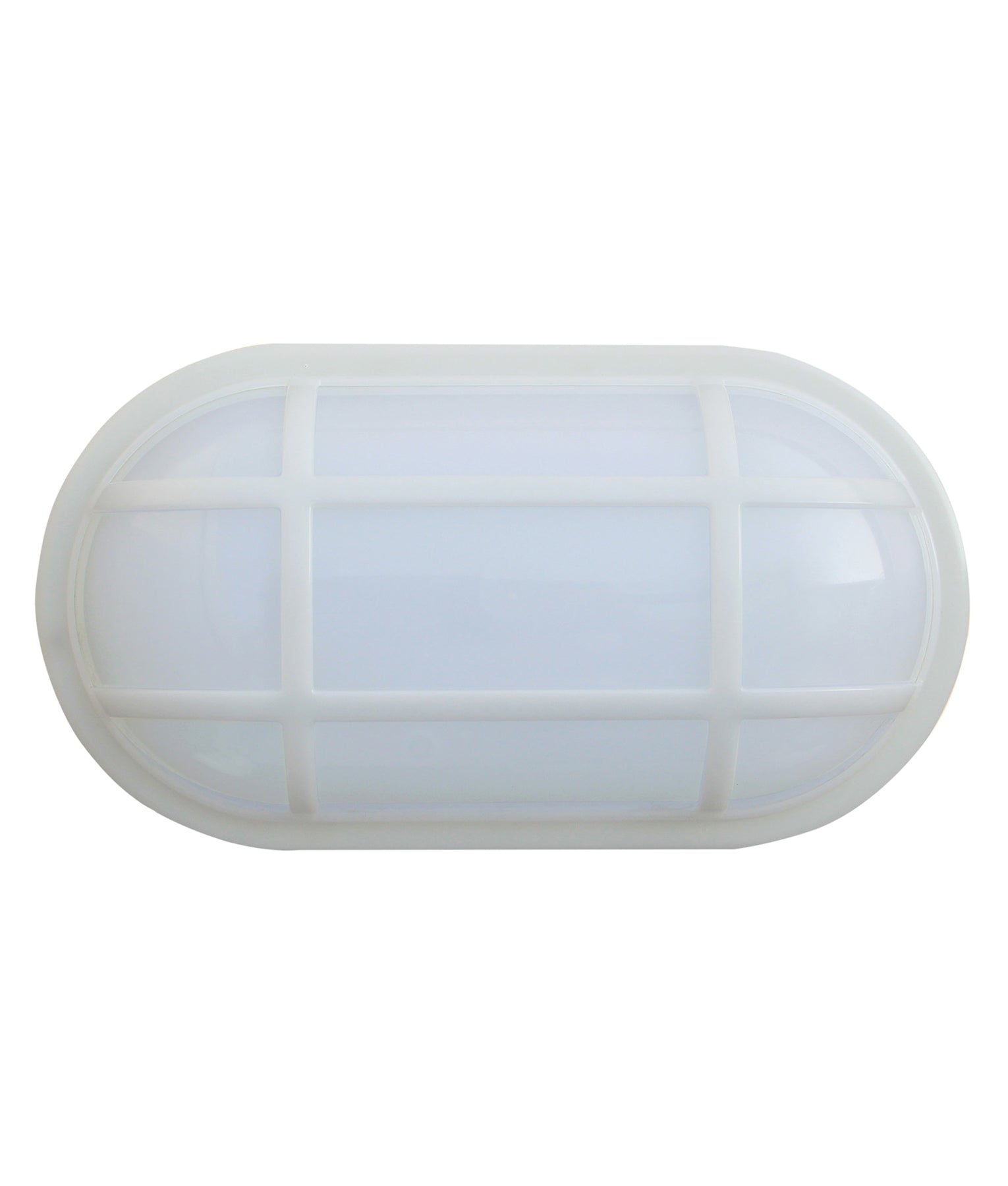 BULK: Oval LED Exterior Bulkhead Lights with Optional Cage IP65
