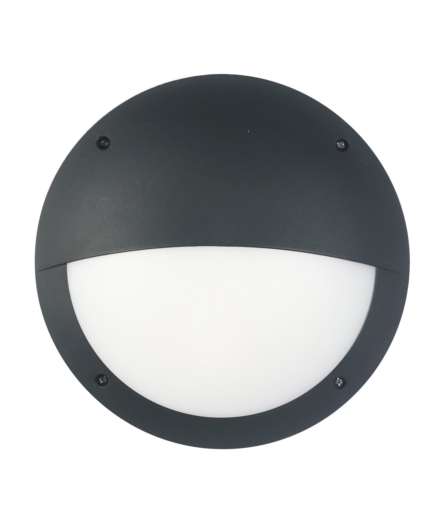 BULK: Exterior LED Eyelid Black Bulkhead Light IP66 IK10