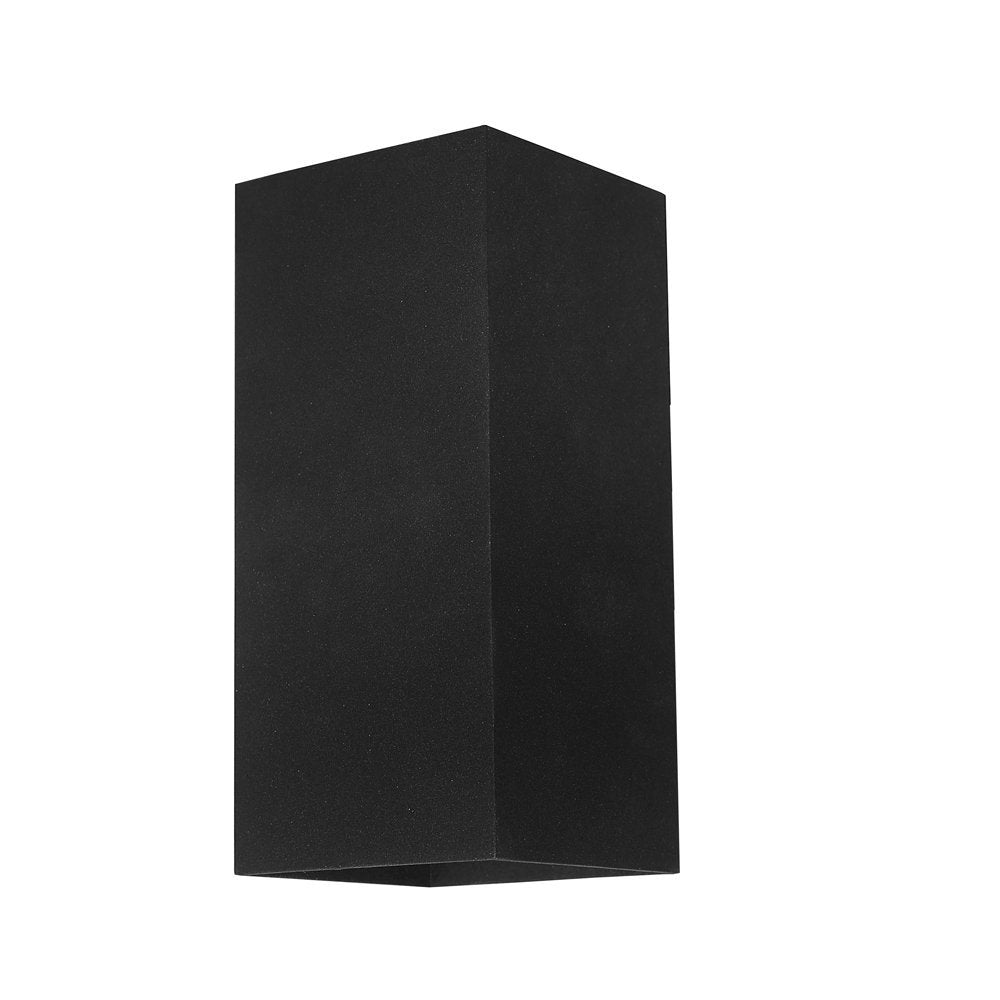 Cougar Black Busselton Exterior Up down Wall Light IP54