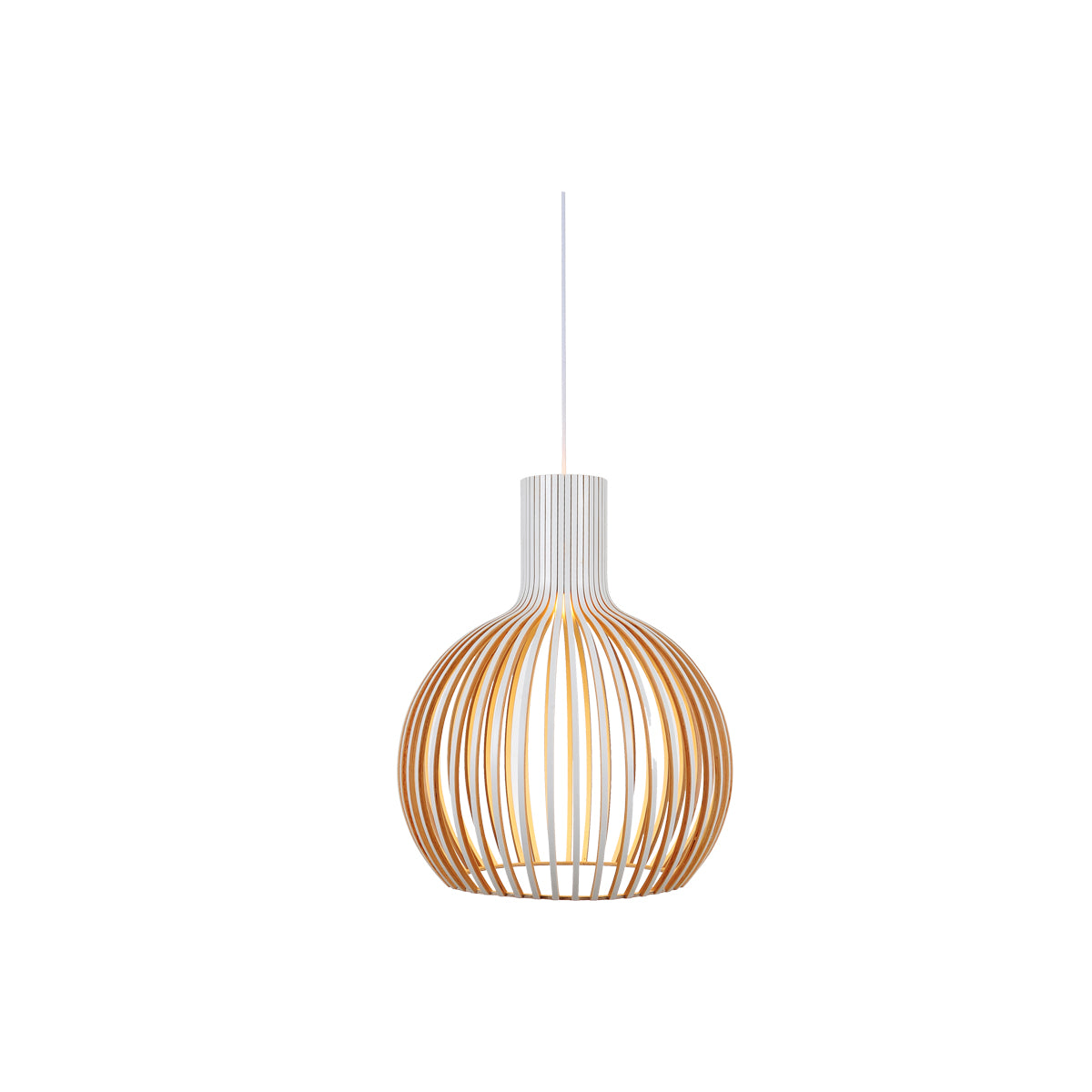 Bell 580mm Wooden Pendant Light