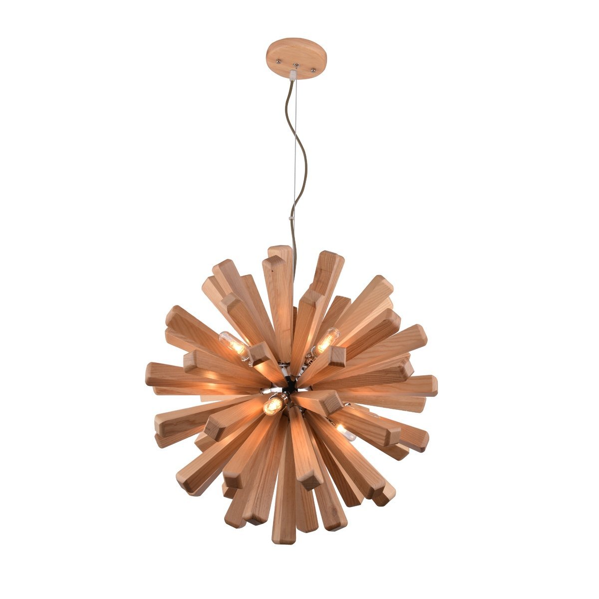 Burst 550 Wooden Pendant Light - P1118BUR55WDN
