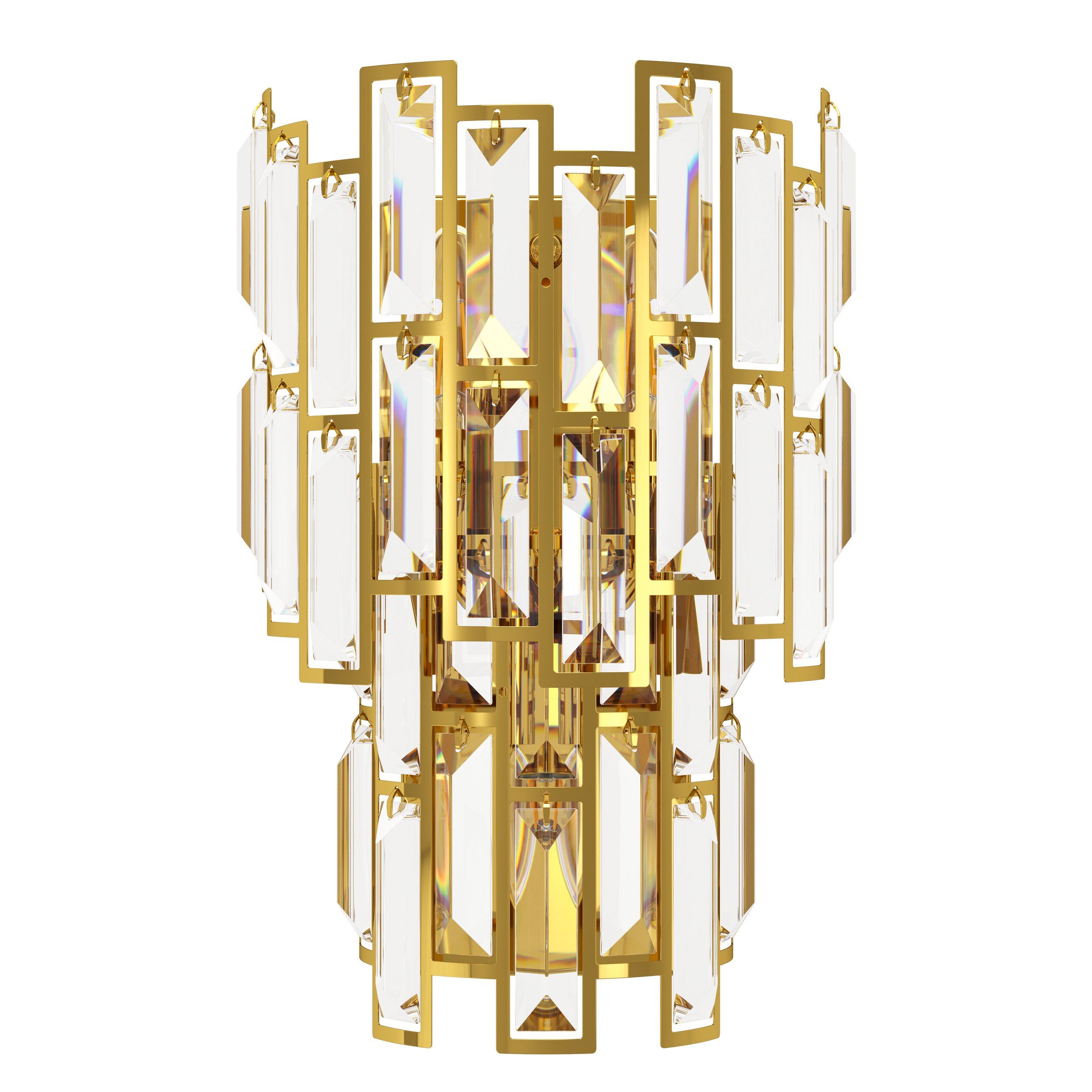 Calmeilles Wall Light 3X25W E14 Brass/Crystal