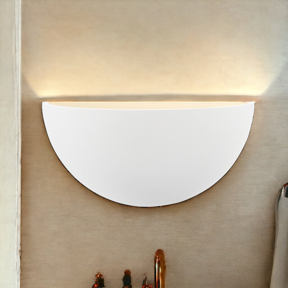 Camero White Gypsum Indoor Wall Light