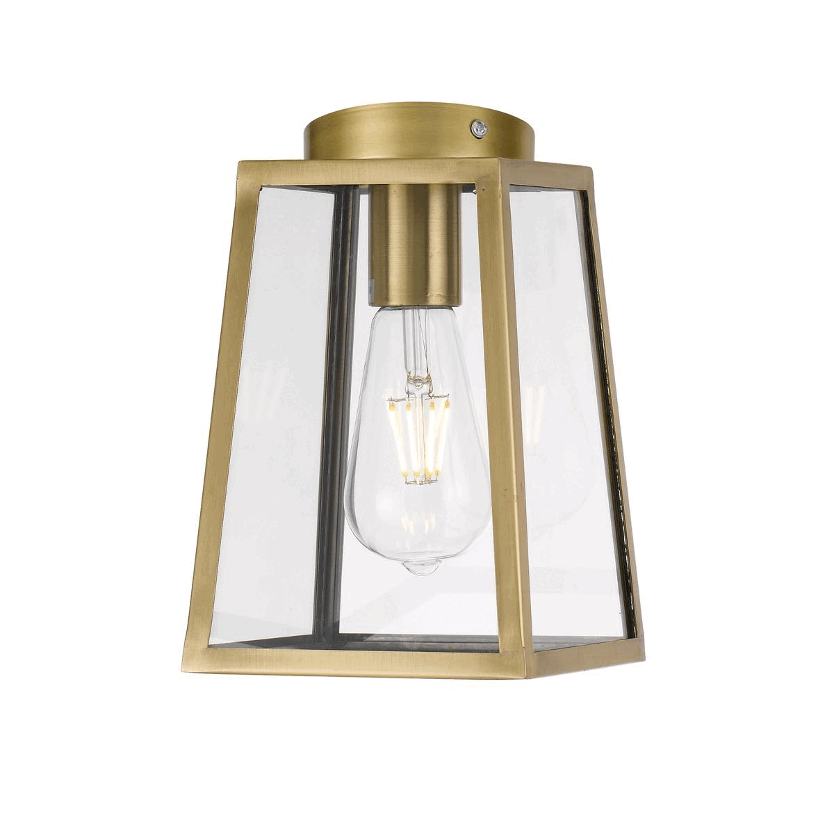 Cantena 15 Black or Antique Brass IP43 Solid Brass Pendant