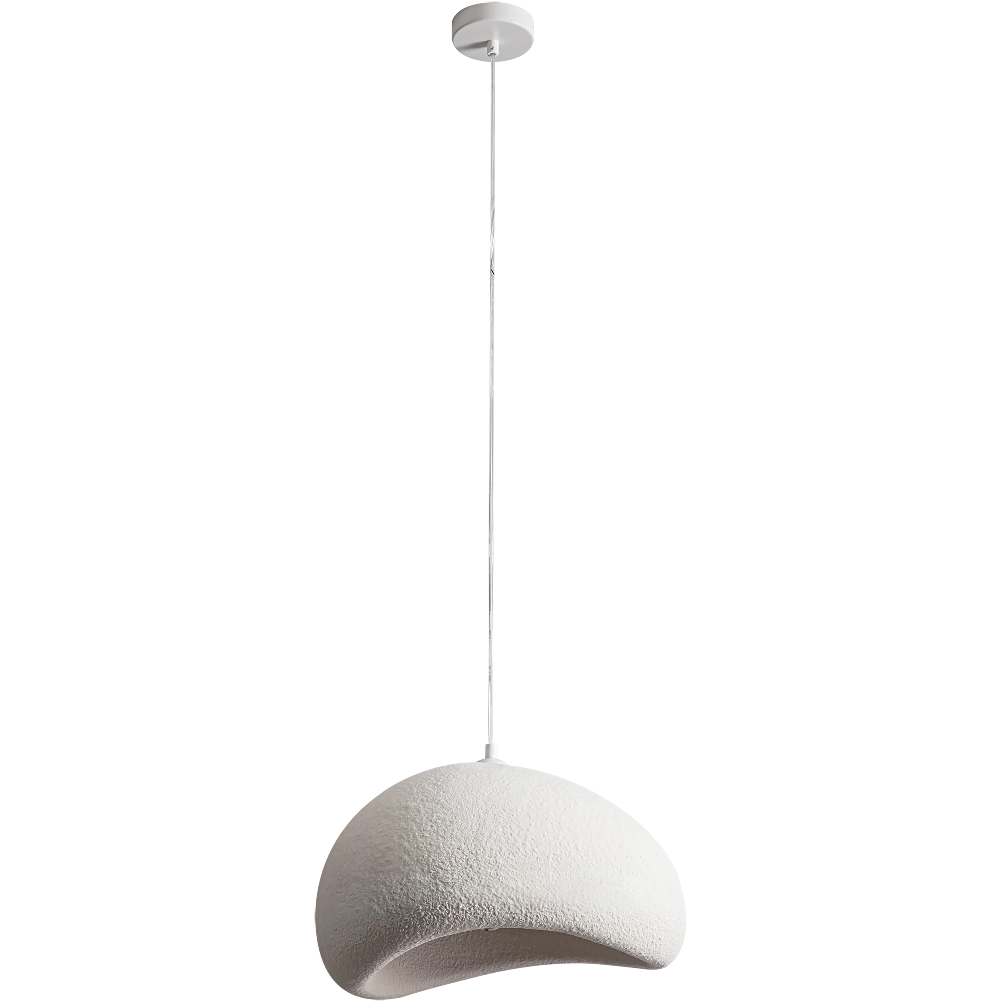 Cardinal White E27 400mm Polymer Resin Pendant