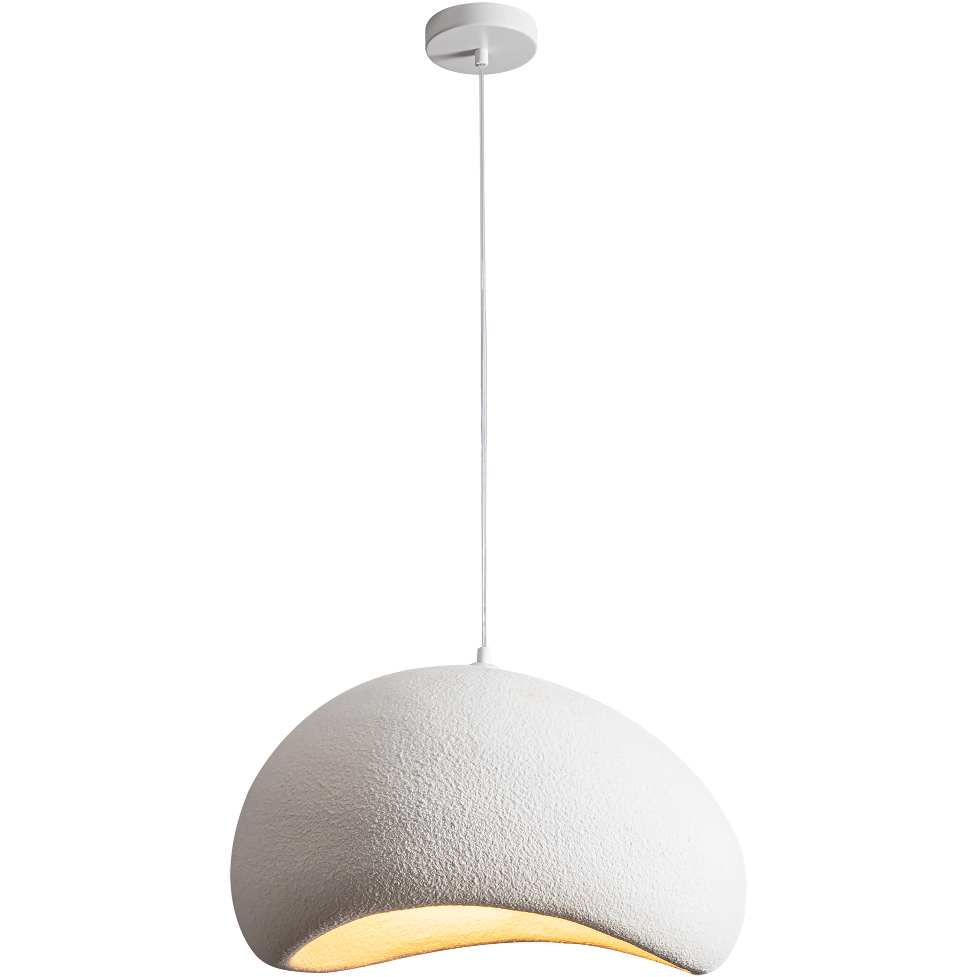 Cardinal White E27 500mm Polymer Resin Pendant