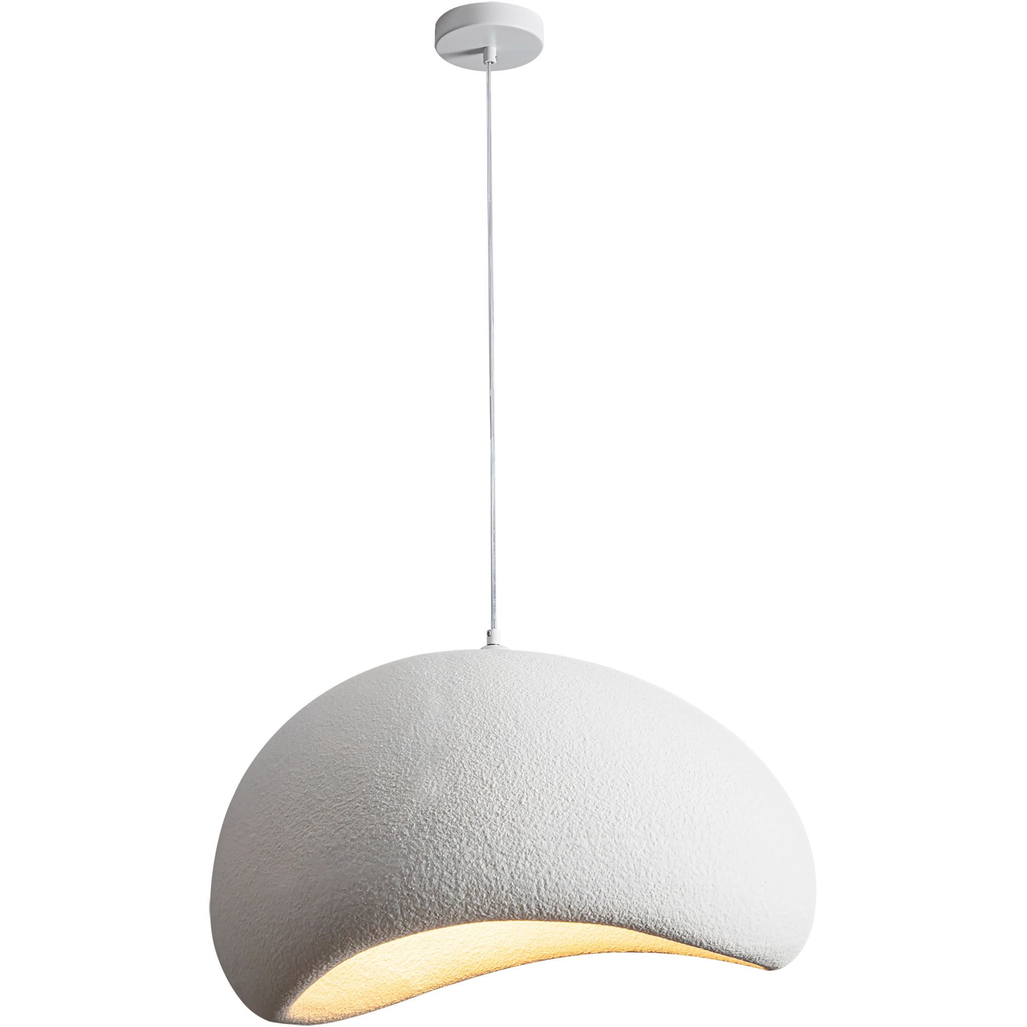 Cardinal White E27 600mm Polymer Resin Pendant