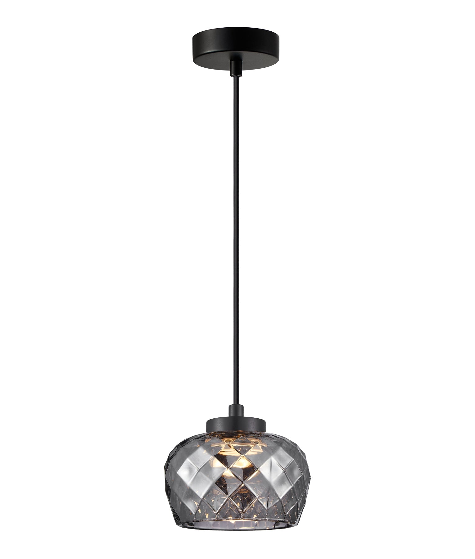 CARAMELLE: Interior LED Tri-CCT Glass with Segments Ellipse Pendant Lights