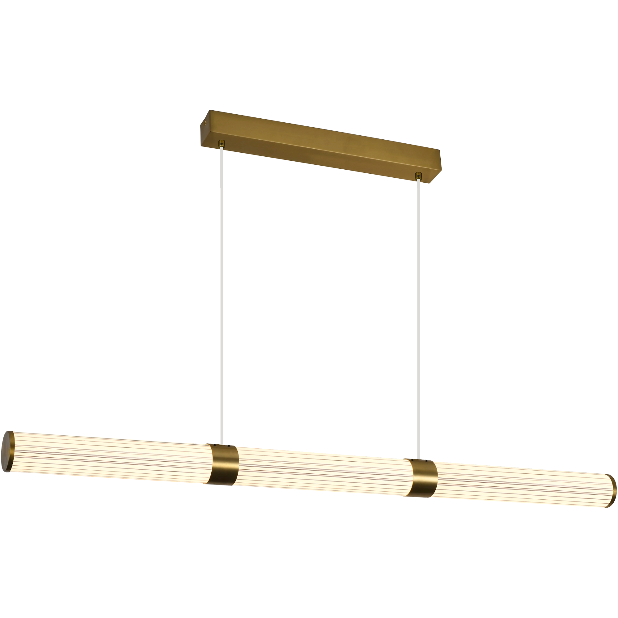 Charm Brass with Clear cord 45W CCT 1500mm Linear LED Pendant