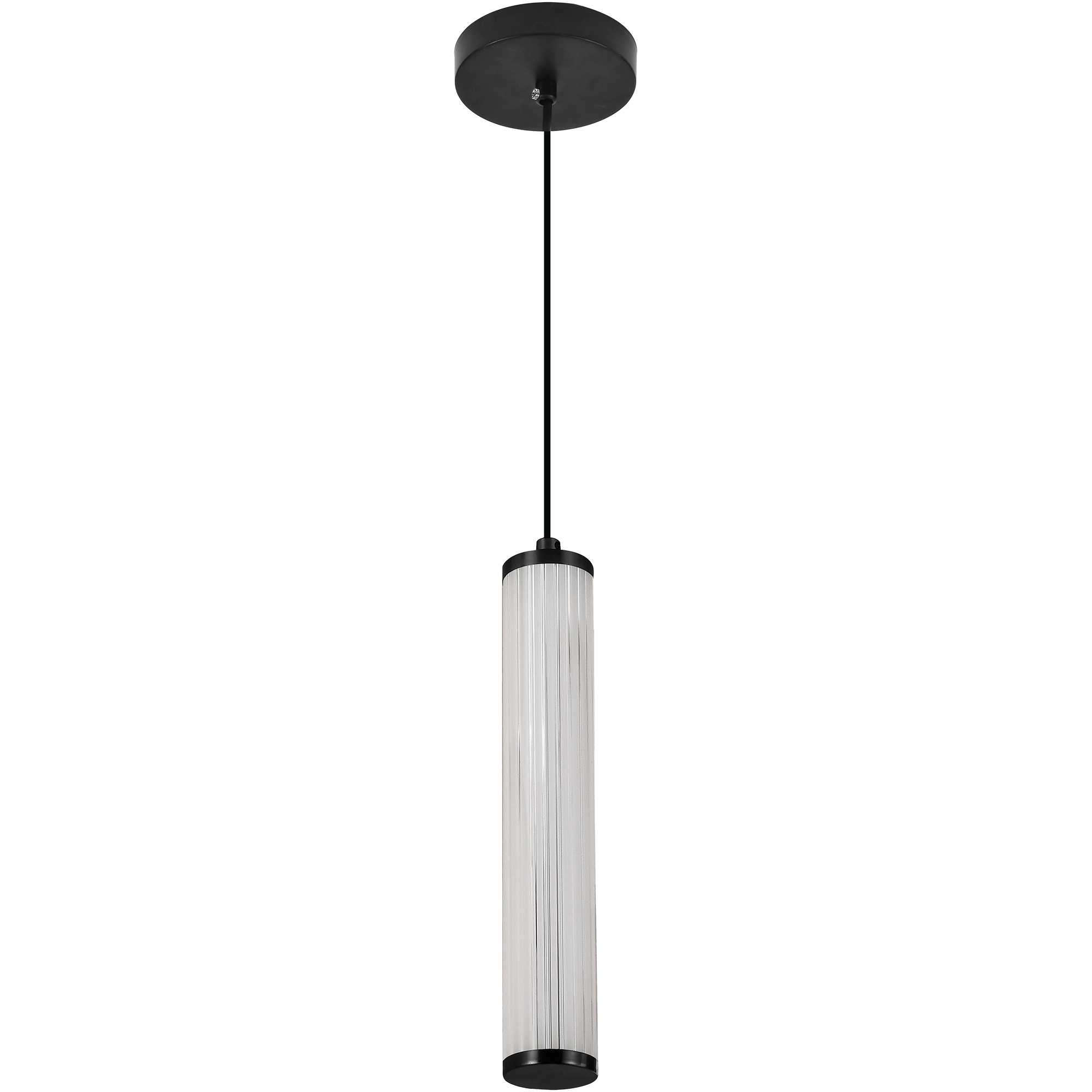 Charm Black with Black Cord 10W 1 Light CCT LED Pendant