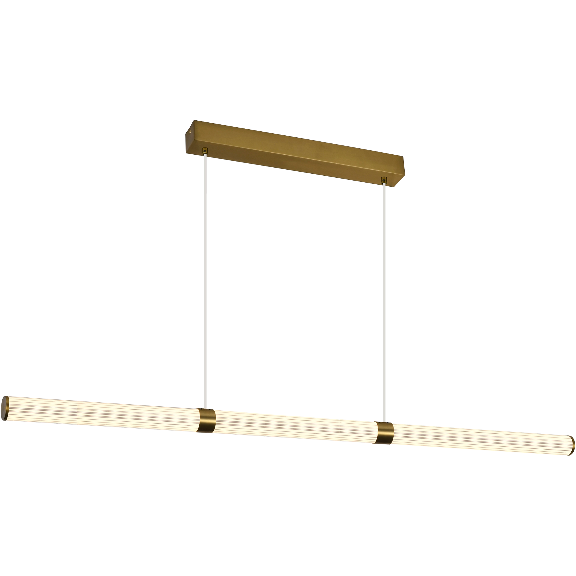 Charm Brass with Clear cord 60W CCT 2000mm Linear LED Pendant