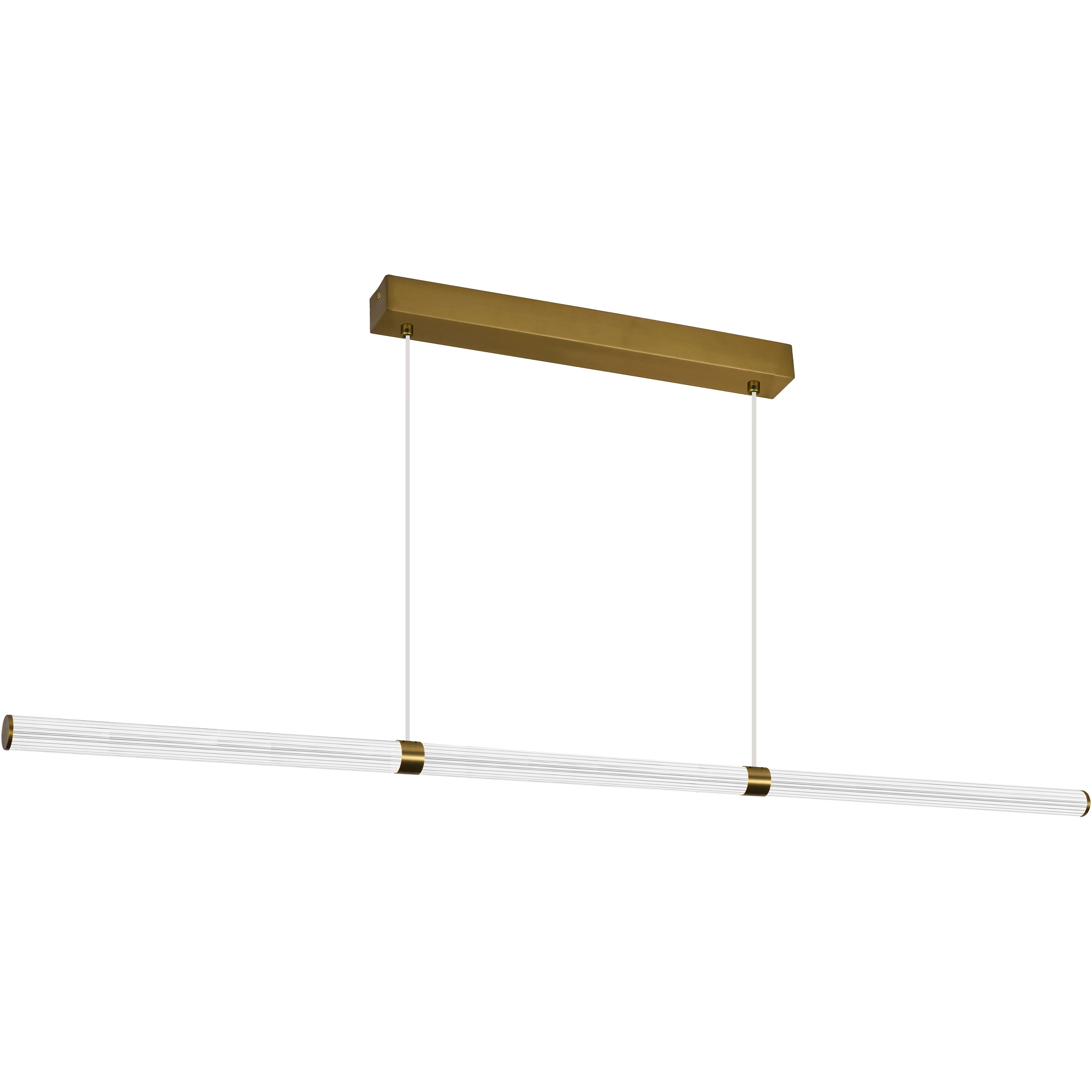 Charm Brass with Clear cord 75W CCT 2500mm Linear LED Pendant