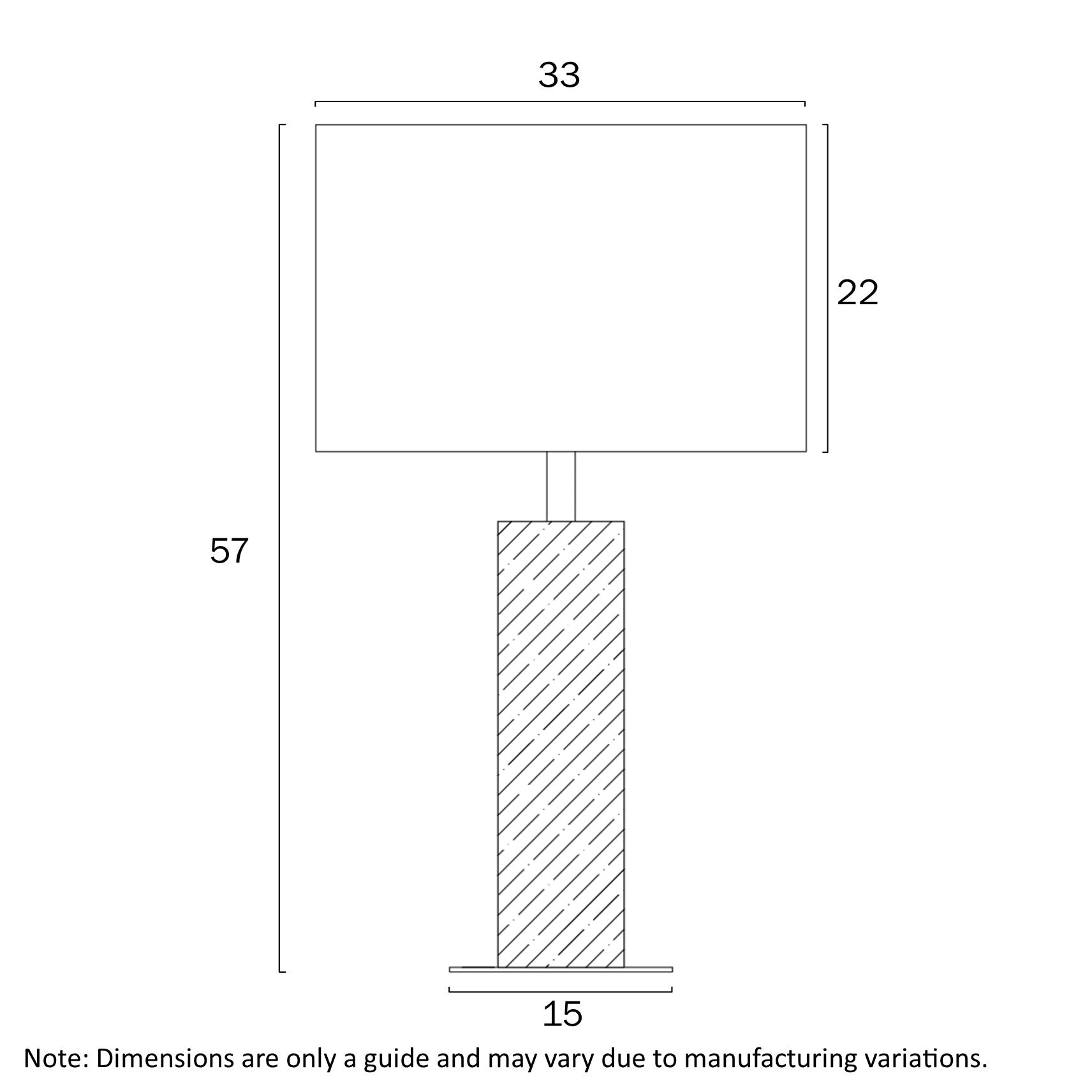 Chad Wood & Black Table Lamp