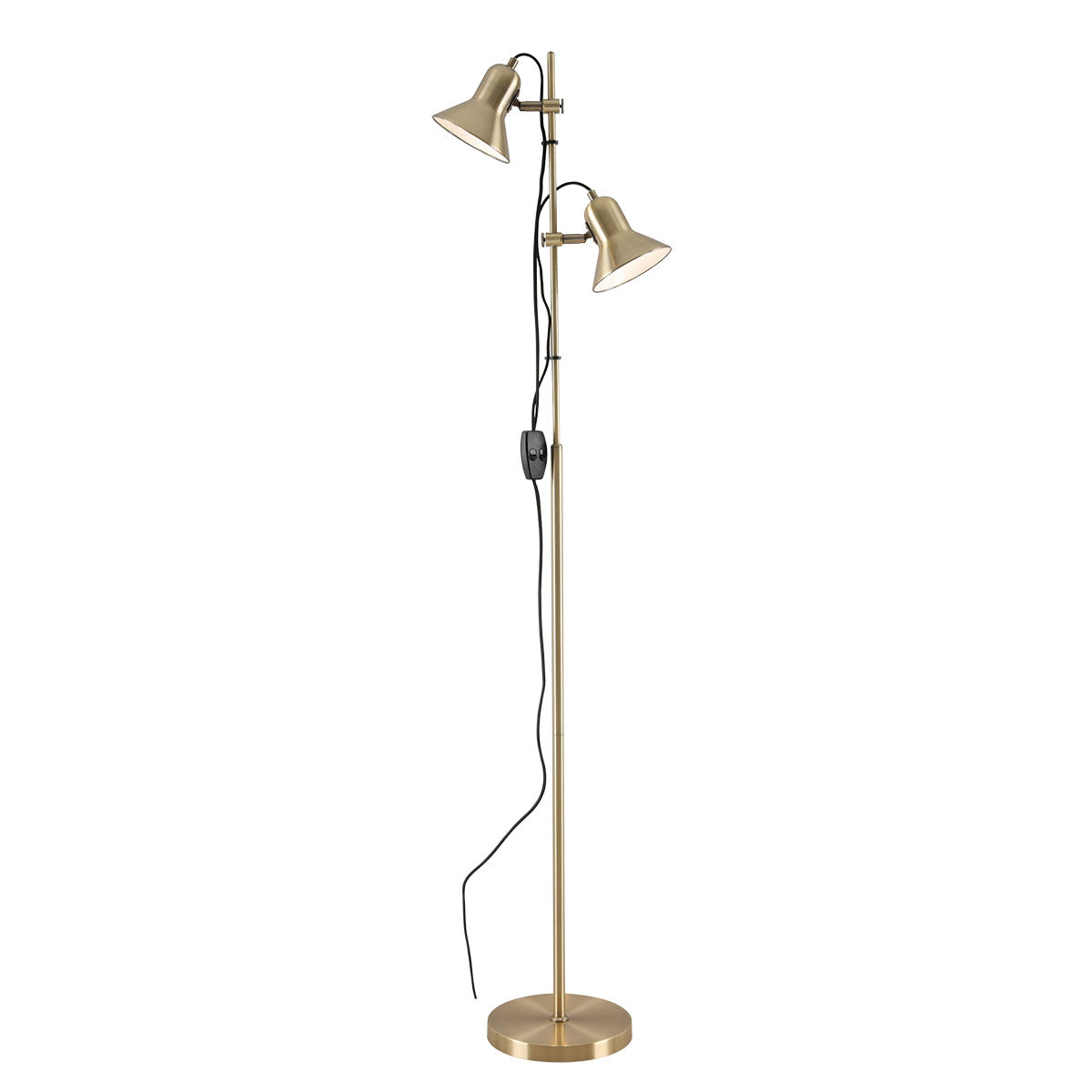Corelli Adjustable 2 Light GU10 Floor Lamp in 4 Colours