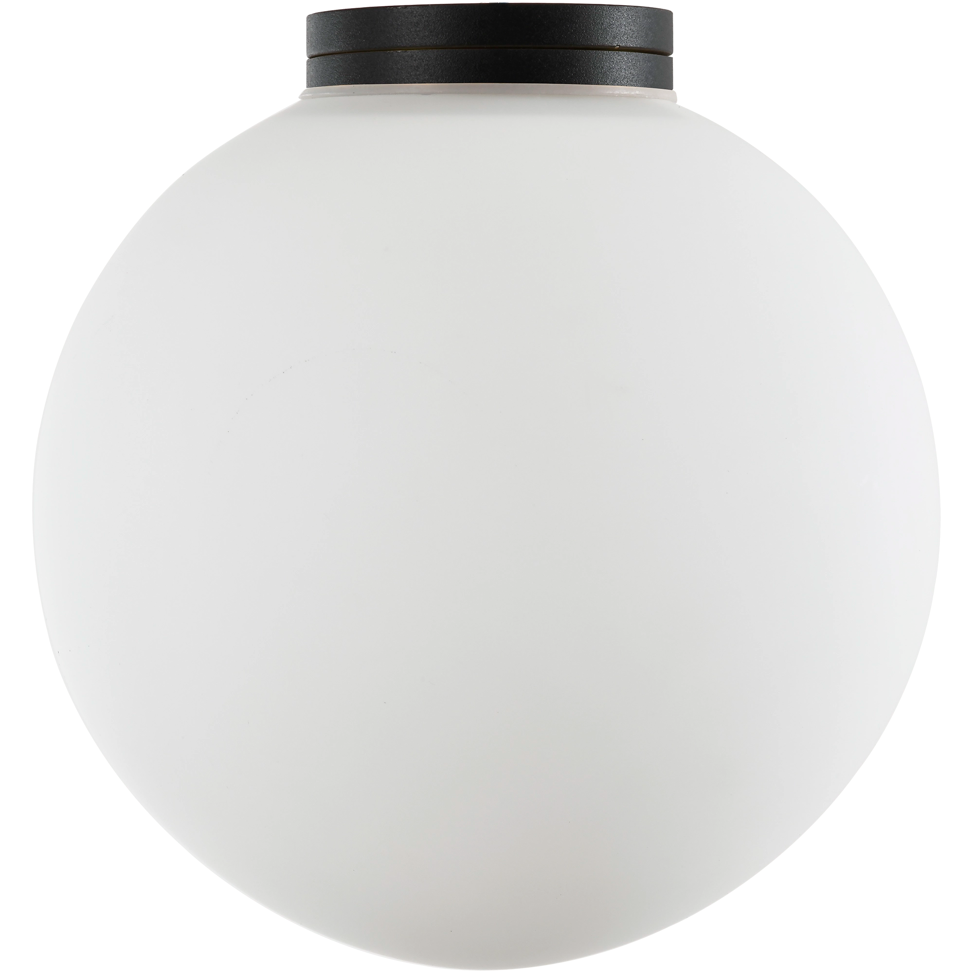 Crest Orb Ø140 Wall Light G9 Black with Opal IP44