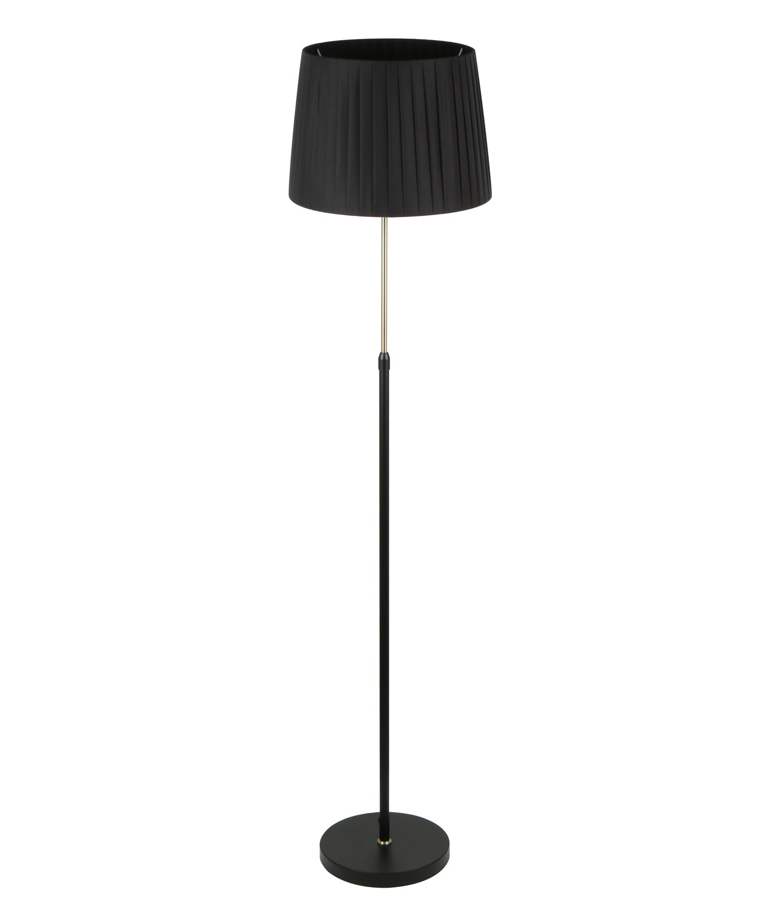 CRECER: Interior Slanted Pleated Shade Height Adjustable Floor Lamps