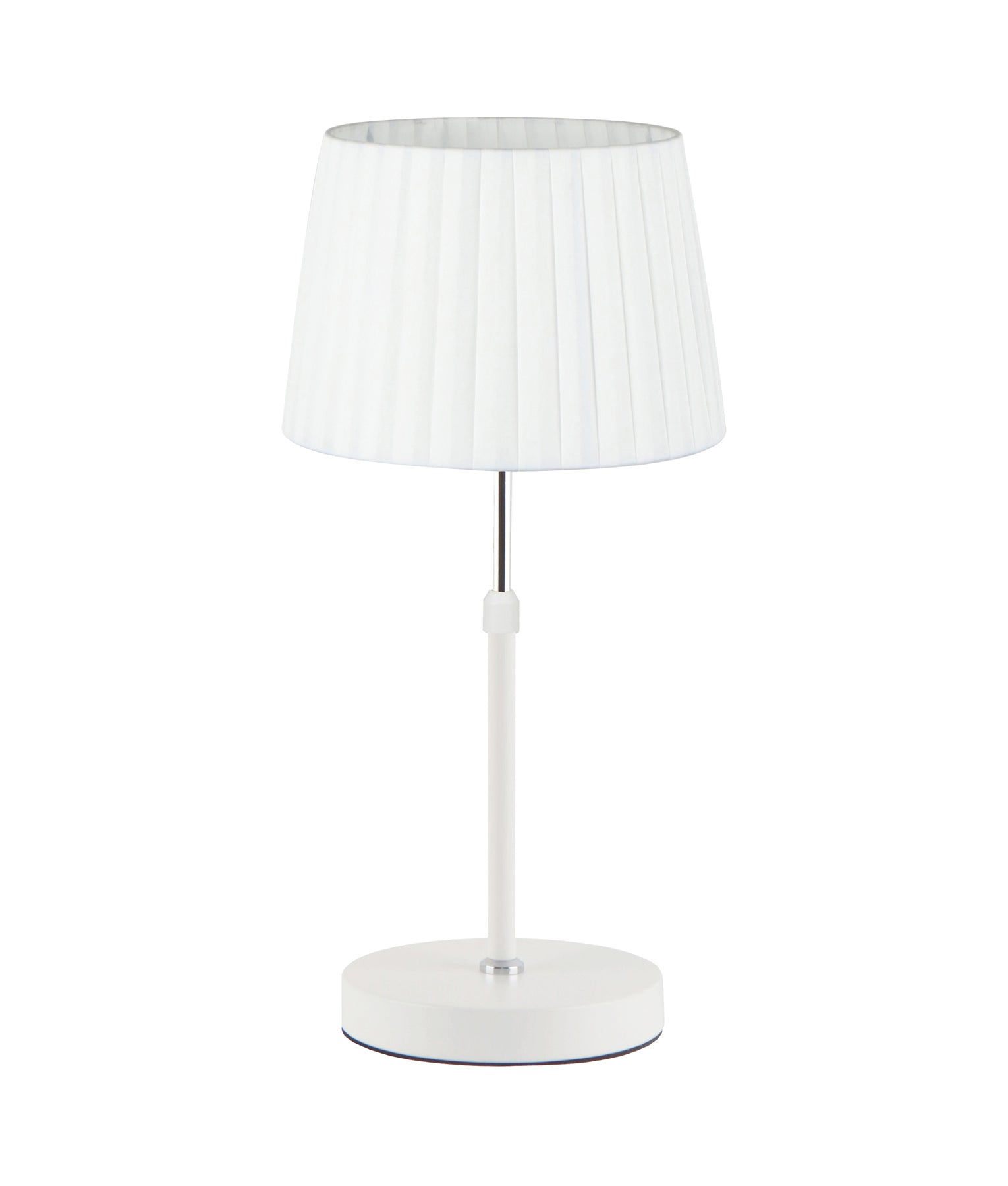 CRECER: Interior Slanted Pleated Shade Height Adjustable Table Lamps