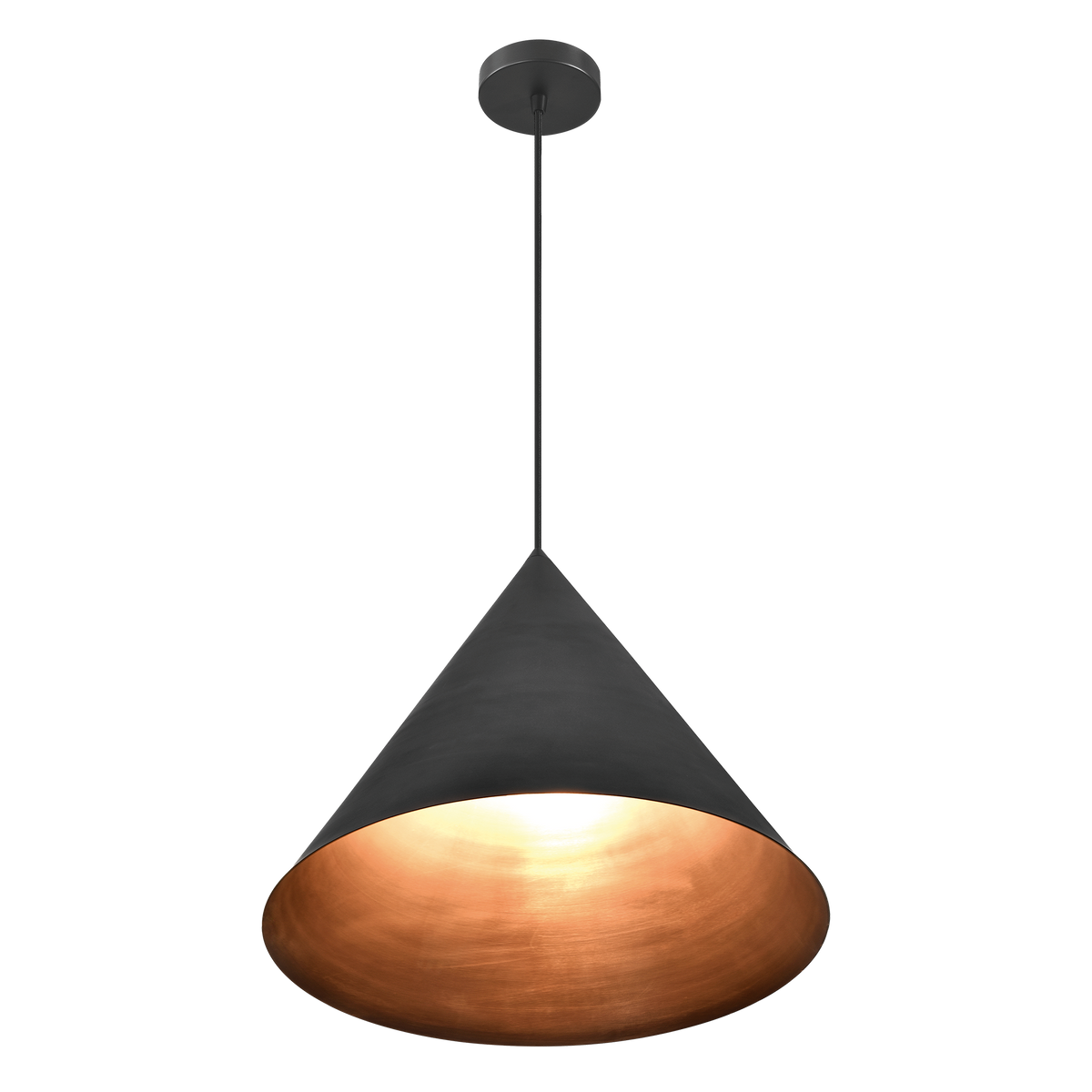 Coda 1 Light E27 Brass Pendant