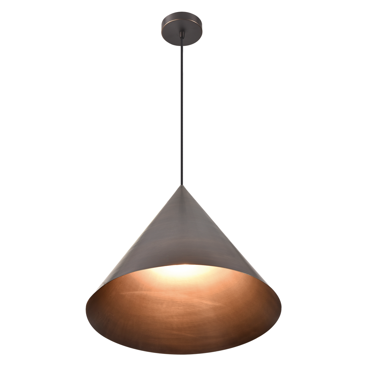 Coda 1 Light E27 Brass Pendant
