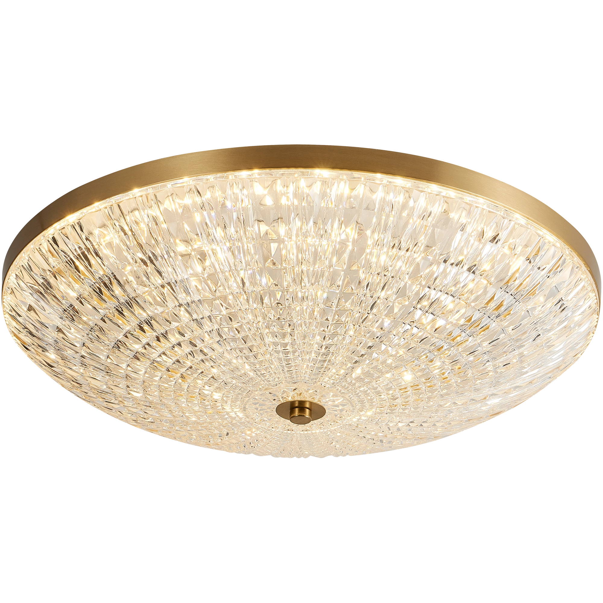 Darter Matt Gold & Crystalline 48W 480mm CCT LED Acrylic CTC/Oyster