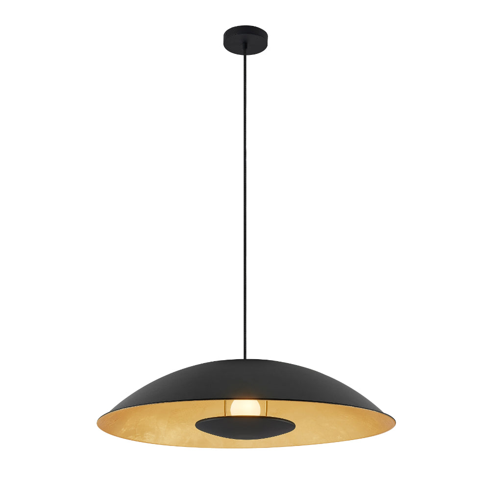 Daxia 60 White or Black 60cm Pendant with Gold Foil Inner