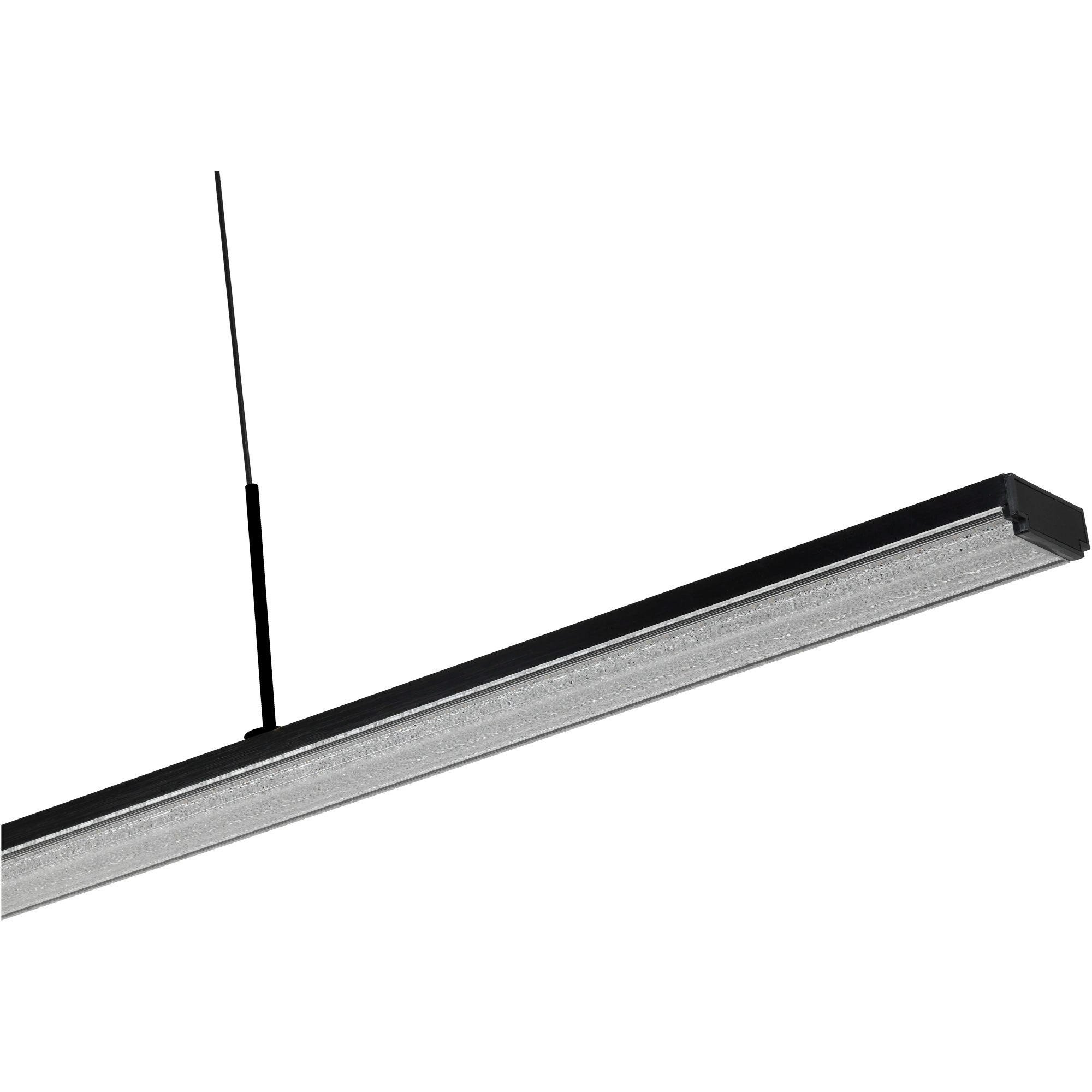 Dazzle 1500mm Linear LED Pendant black cord 50W TRI Colour Non-dimmable Black IP20