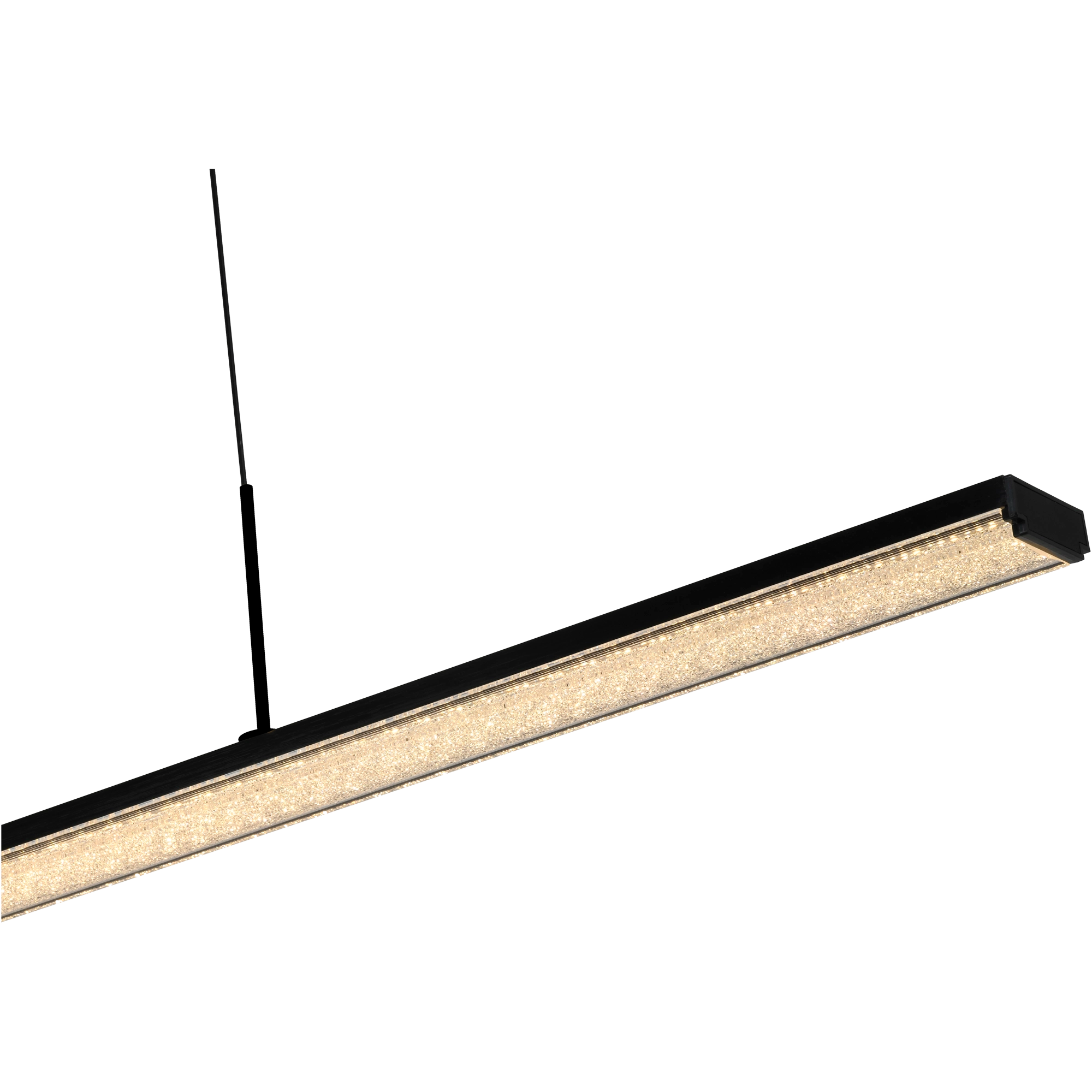 Dazzle 1500mm Linear LED Pendant black cord 50W TRI Colour Non-dimmable Black IP20