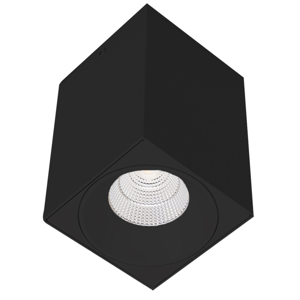 Dice LED Downlight Square Surface GU10 Black