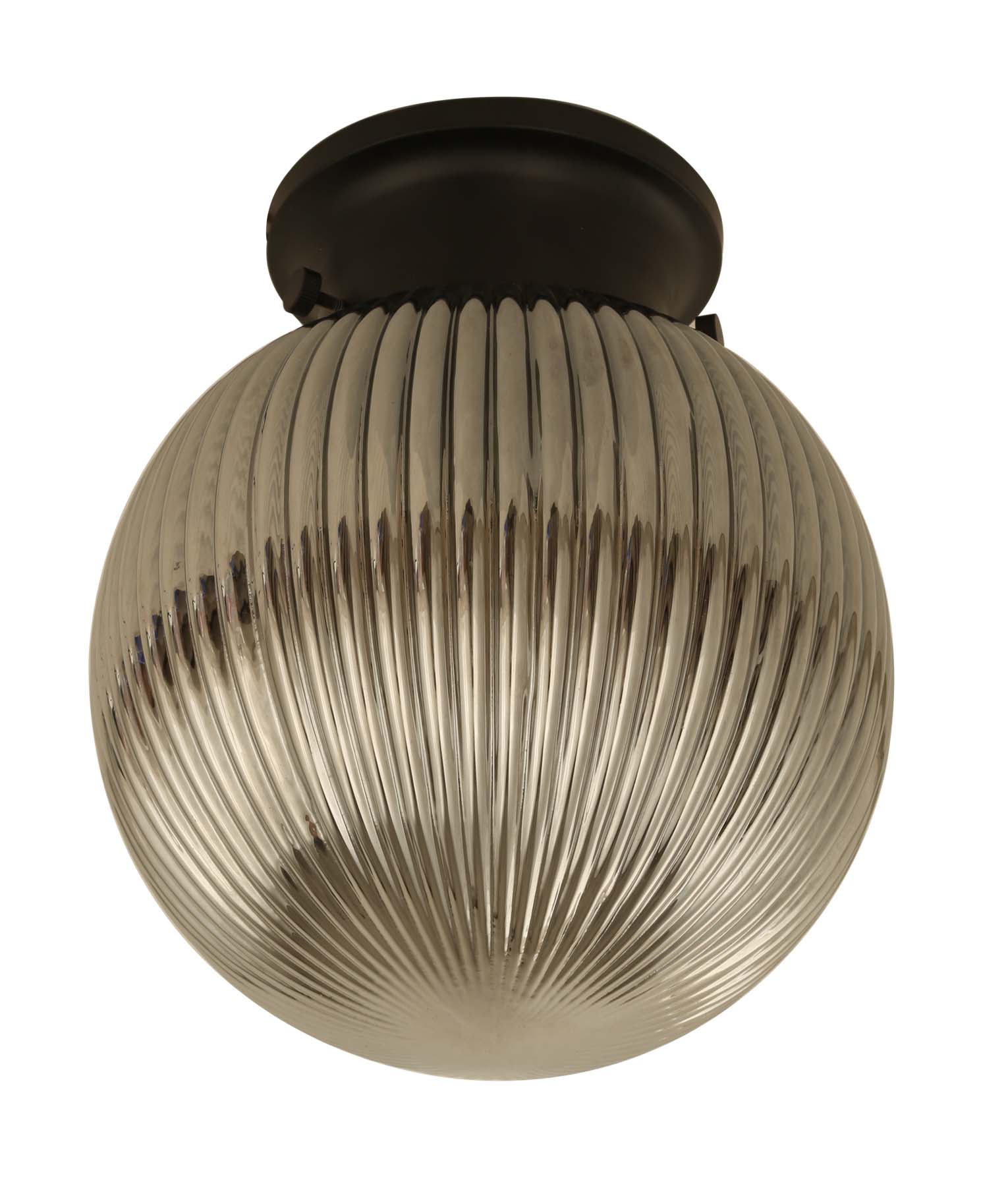D.I.Y. Batten Fix Ceiling Lights - Large Spherical Ribbed Shape Fixtures