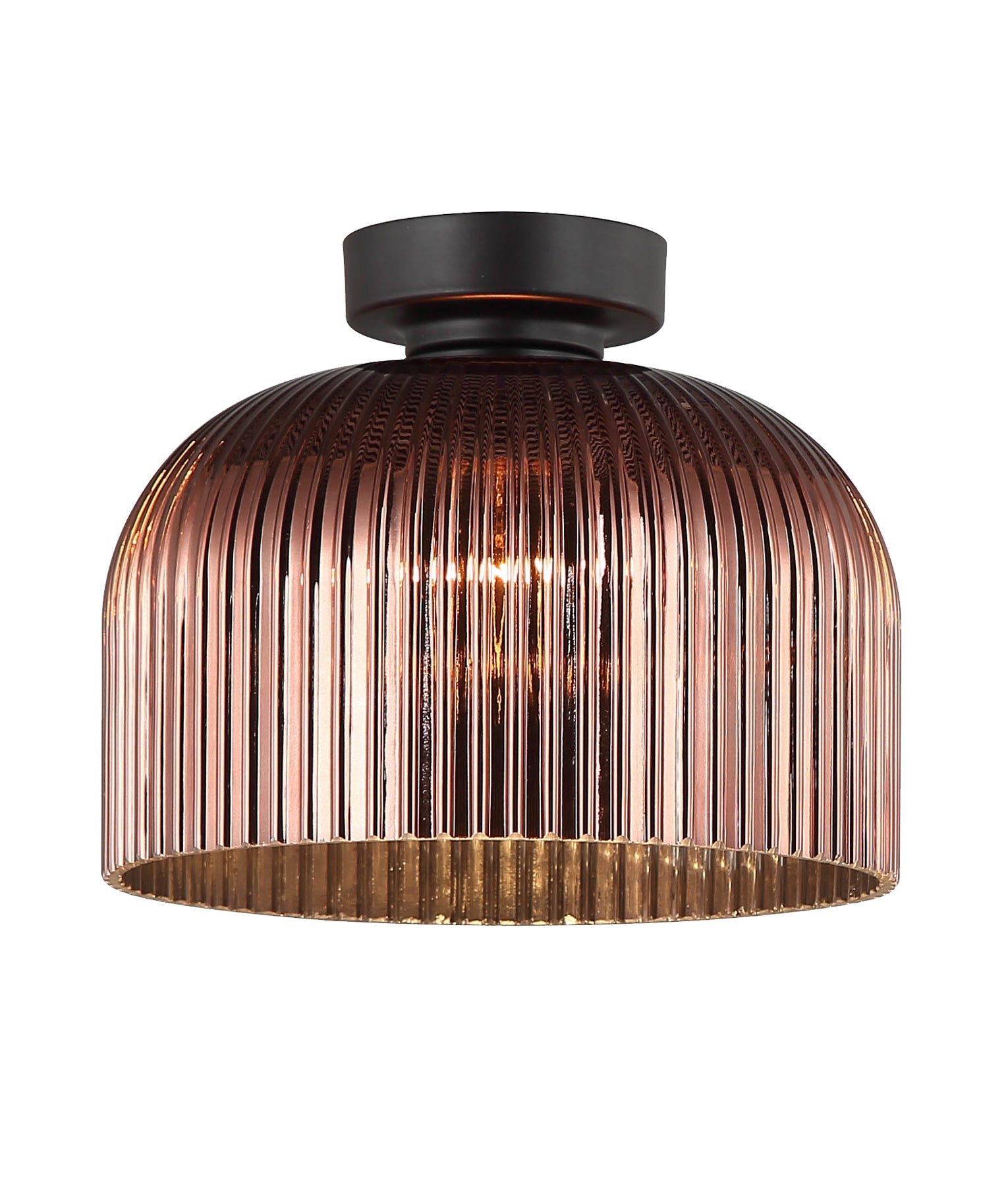 DIY Vintaj: D.I.Y. Dome Ribbed Glass Batten Fix Ceiling Lights