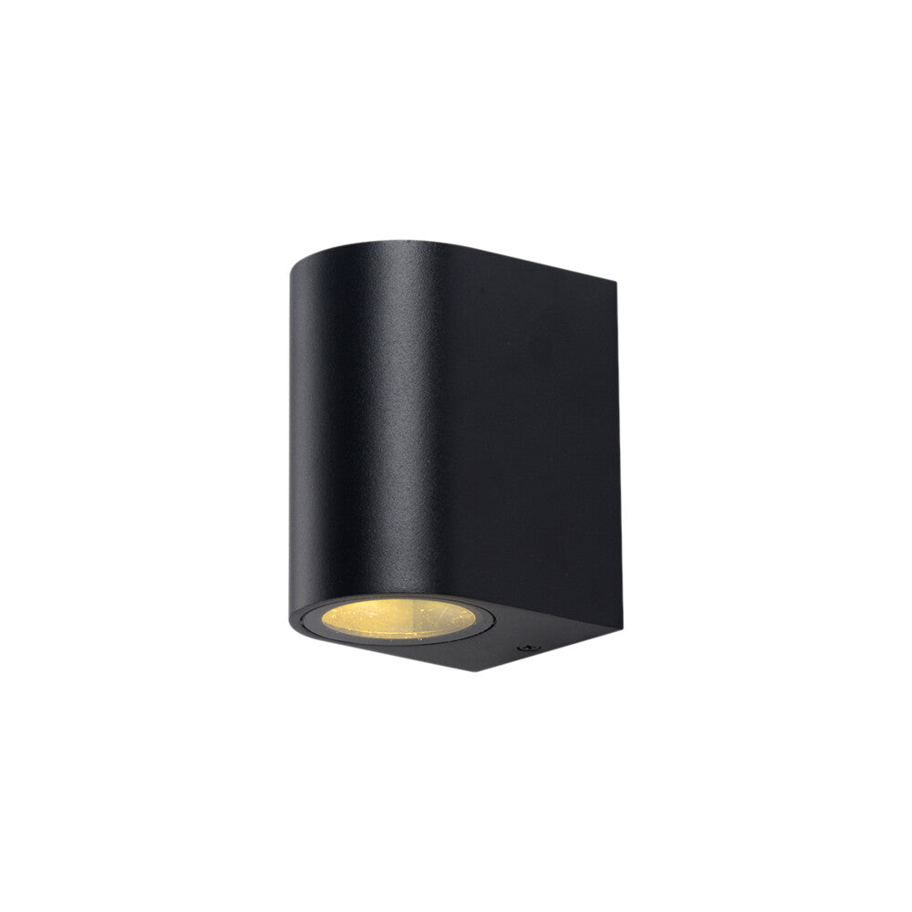 Eton Tri-Colour GU10 Down Wall Light IP54 Black