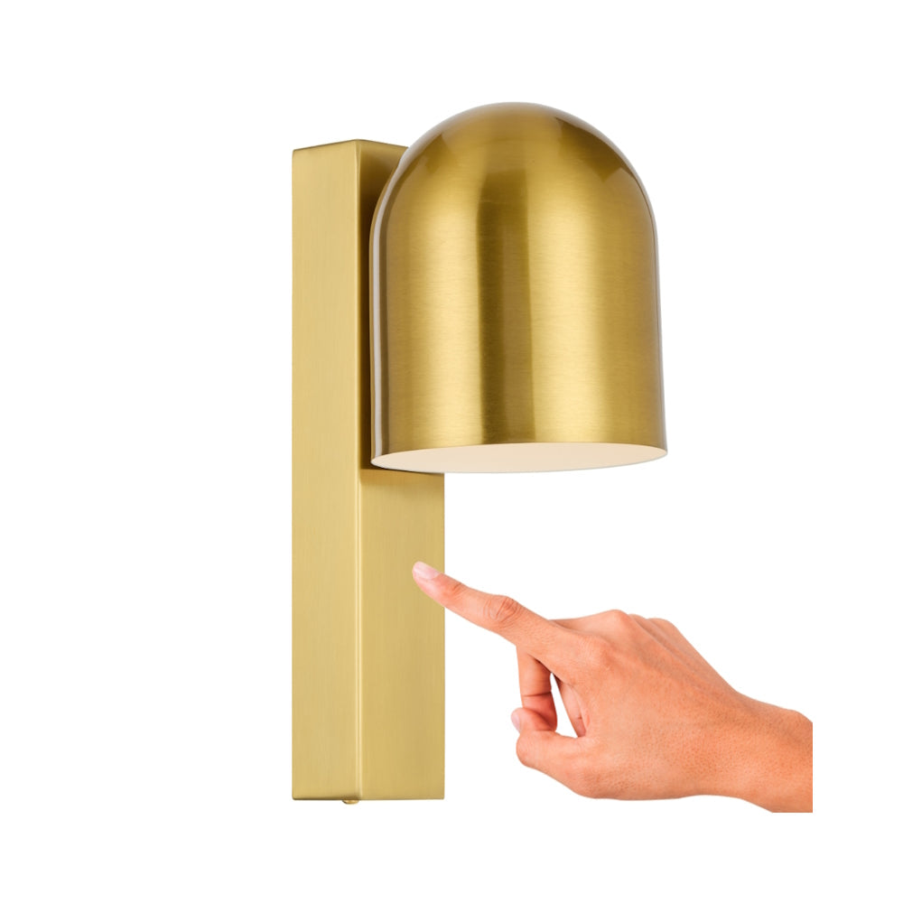 Echo Black, Antique Gold or White Touch Wall Light