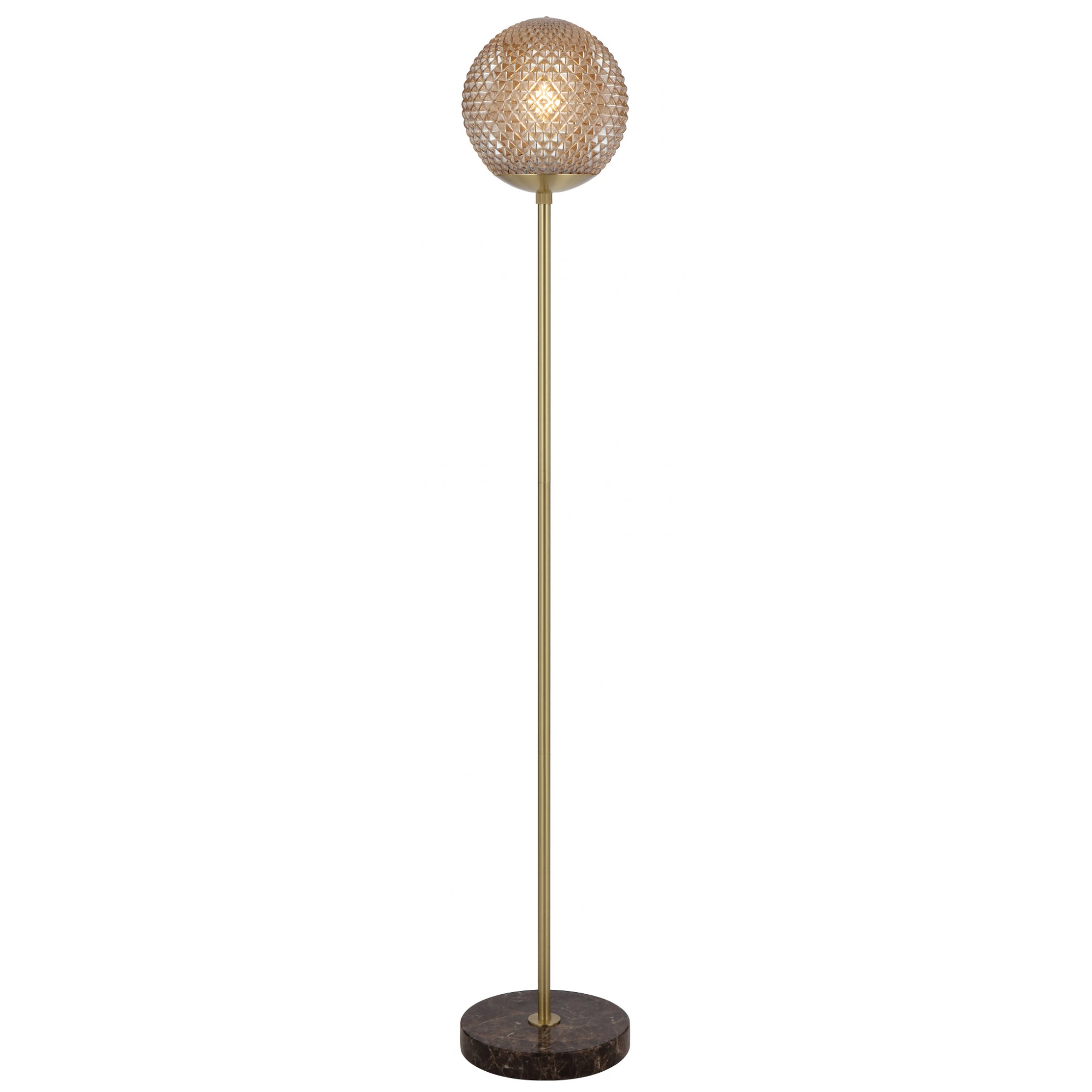 Elwick Marble, Antique Gold & Glass Floor Lamp in 3 Colours