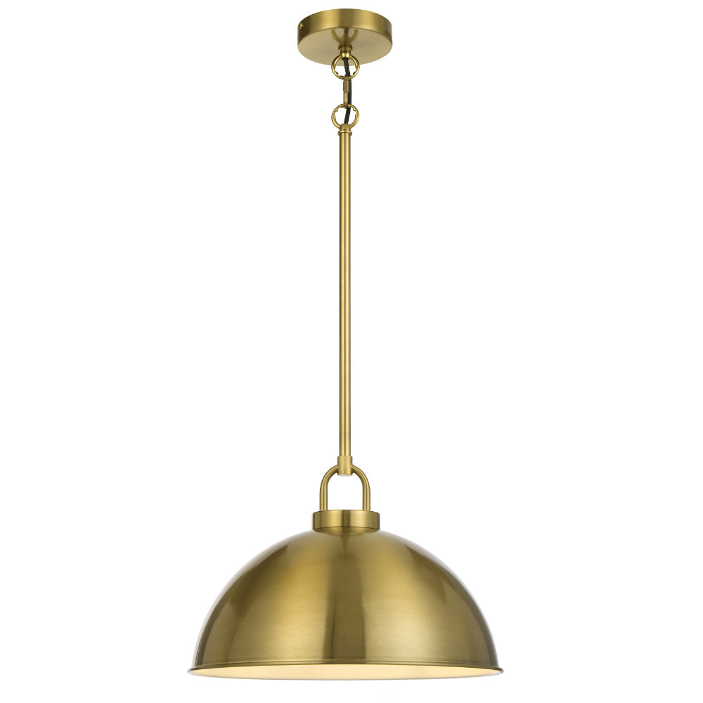 Emerson Black, Nickel, Antique Gold or Chrome 35cm Pendant