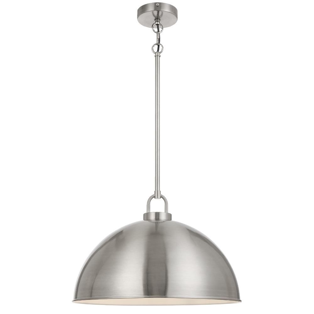 Emerson Black, Nickel, Antique Gold or Chrome 45cm Pendant