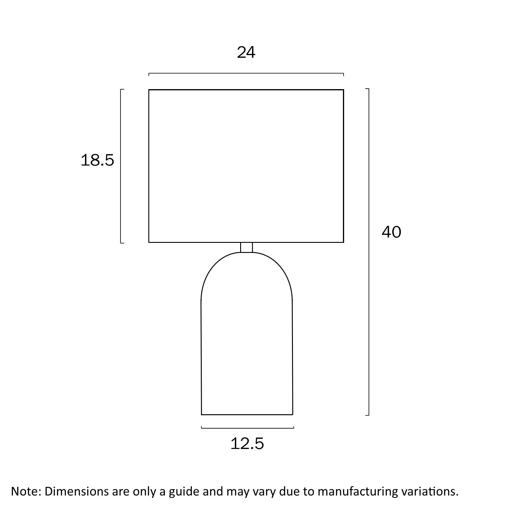 Fevik Small White Terrazzo/Ivory or Grey Concrete/Grey 40cm Table Lamp